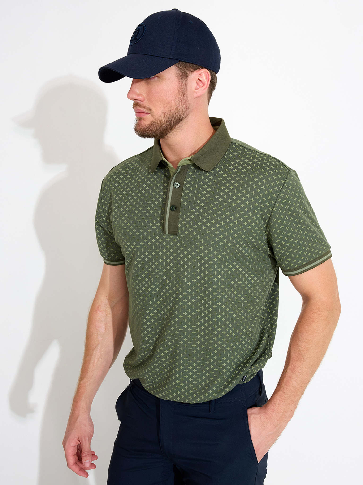 Mens Dunsten drycool polo - forest