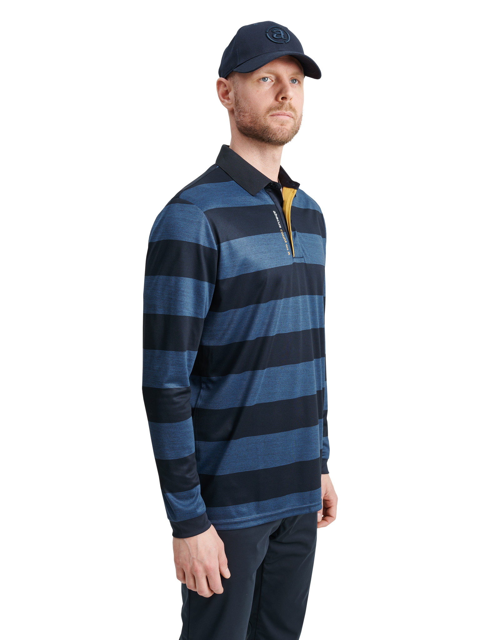 Mens Hudson longsleeve - navy/harvest