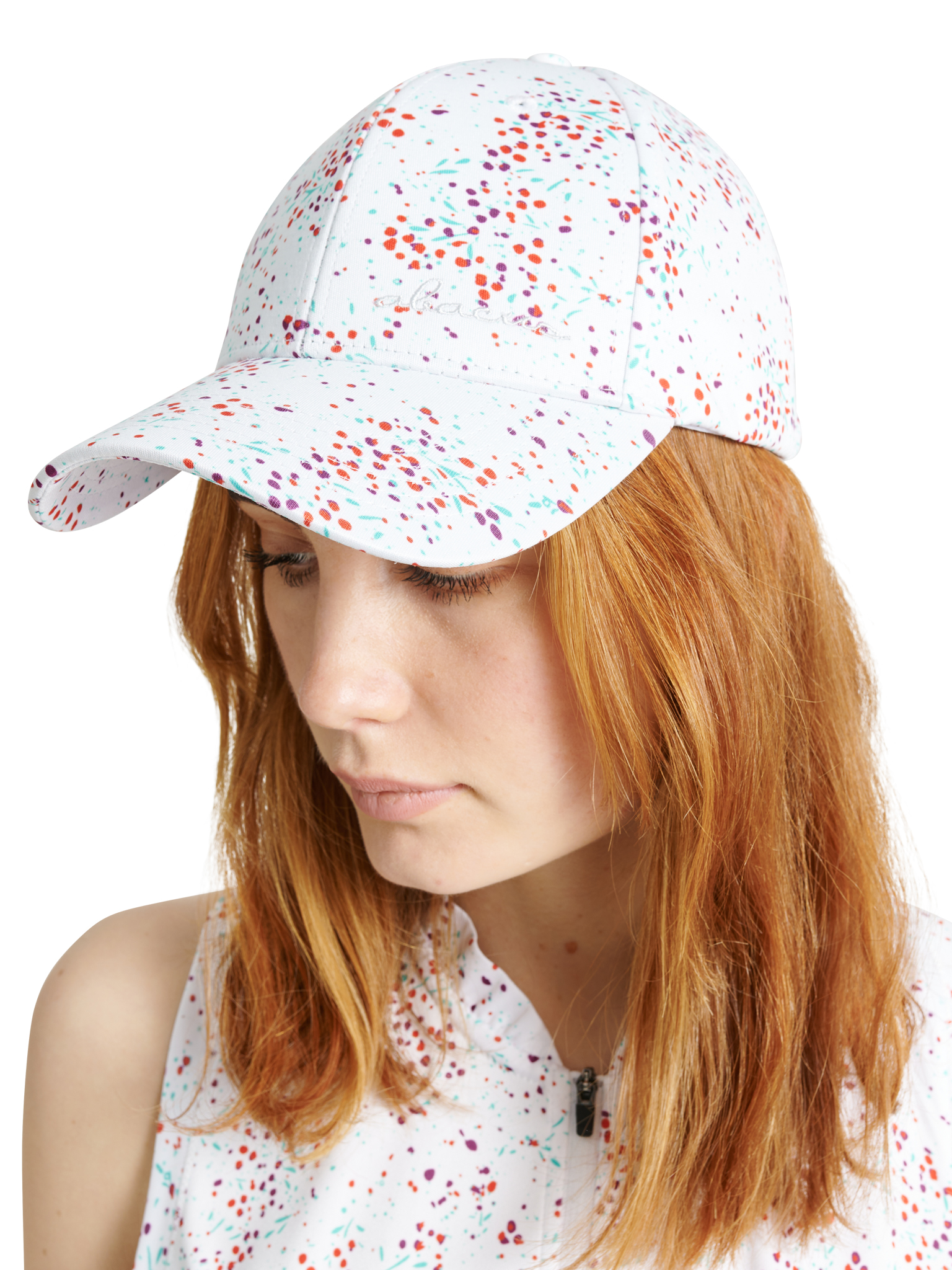Juliet cap - white floral