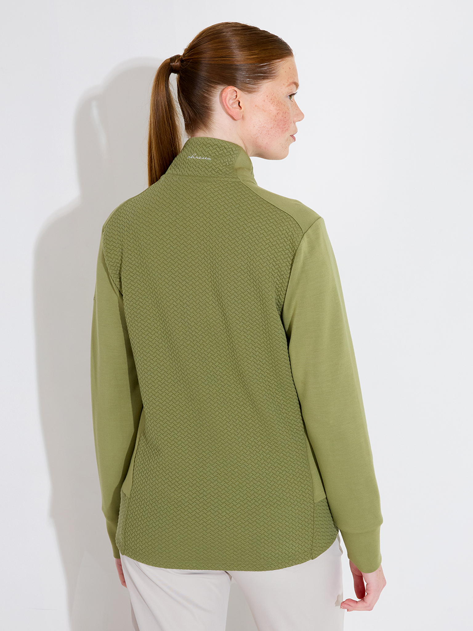 ジャケット・アウター Linnen jacket multi Lds Carden midlayer jkt - linden Sweaters - WOMEN | Golf clothing