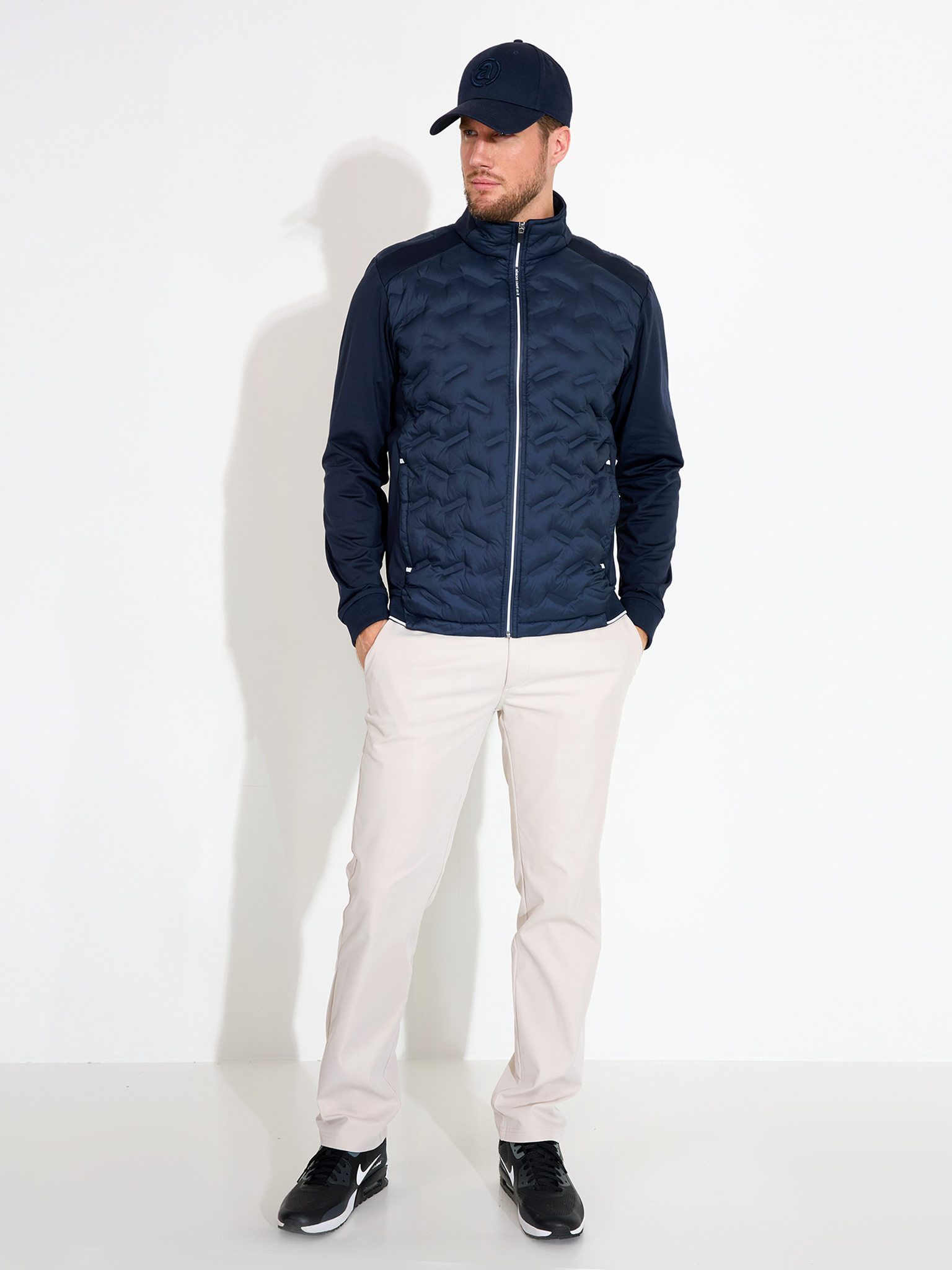 Mens Portrush hybrid jacket - navy | Jackets - MEN | Abacus