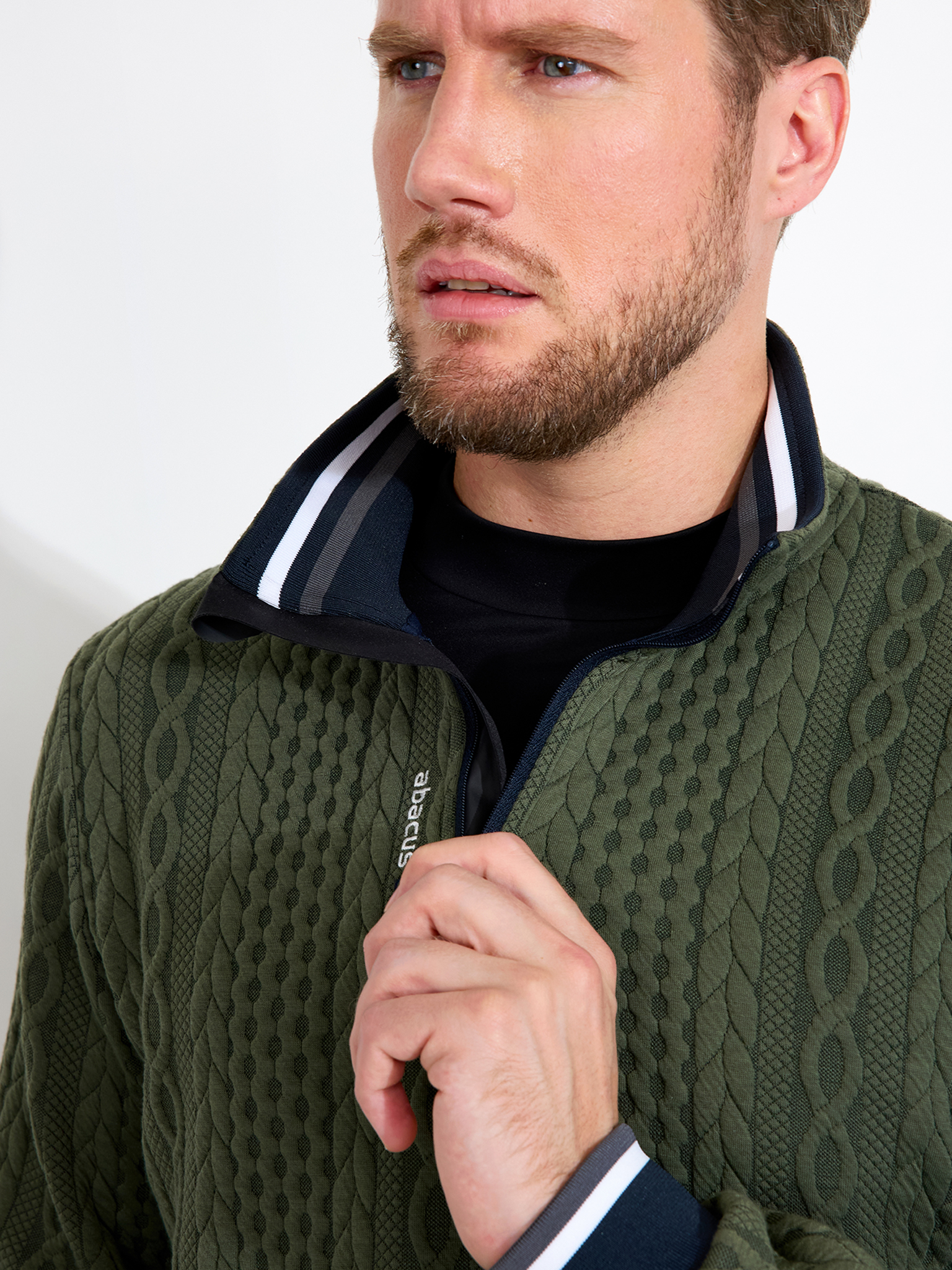 Mens Woburn midlayer - forest Sweaters - MEN | Golf clothing