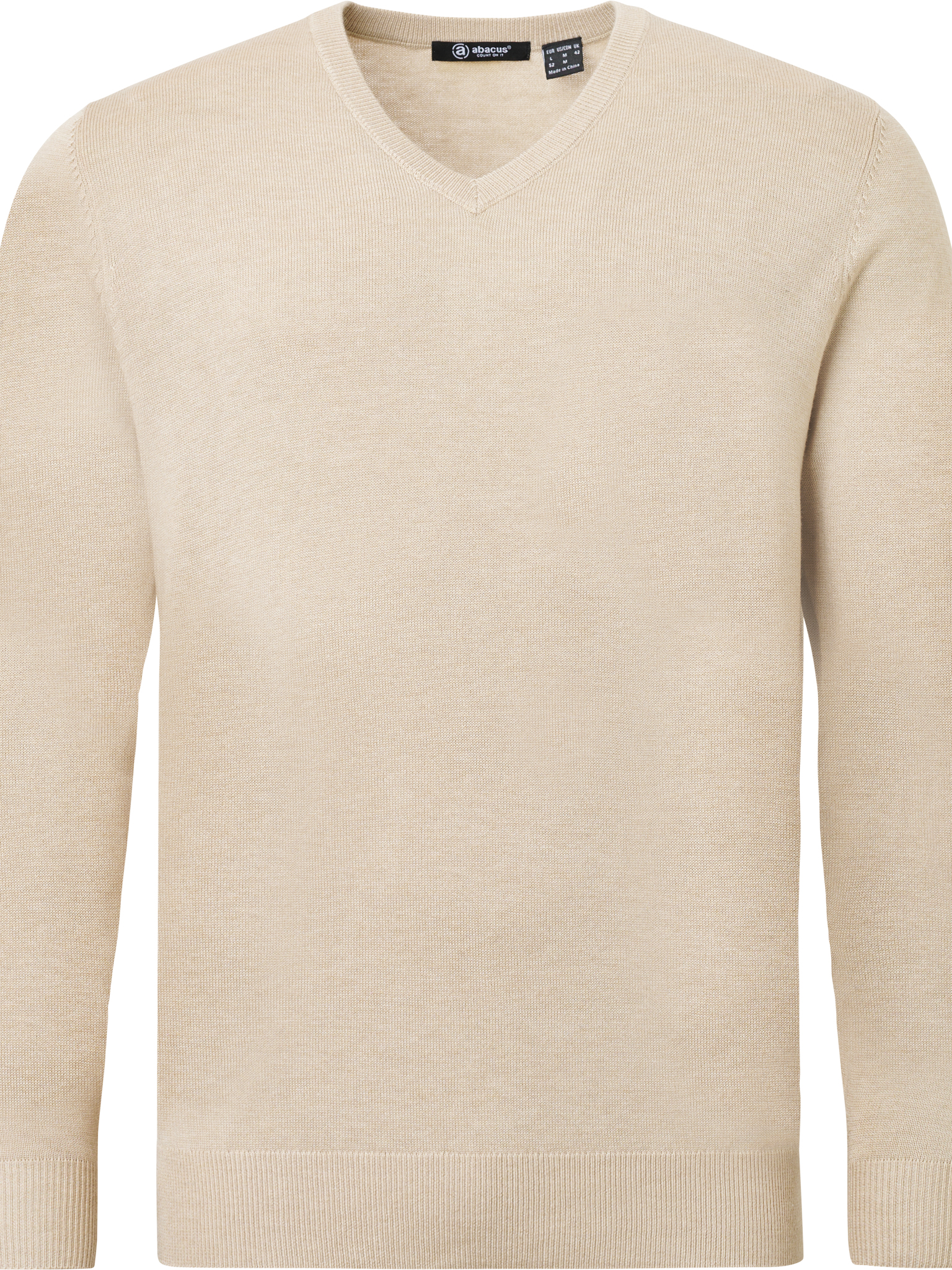 Mens Liffin V-neck pullover - sandshell Sweaters - MEN