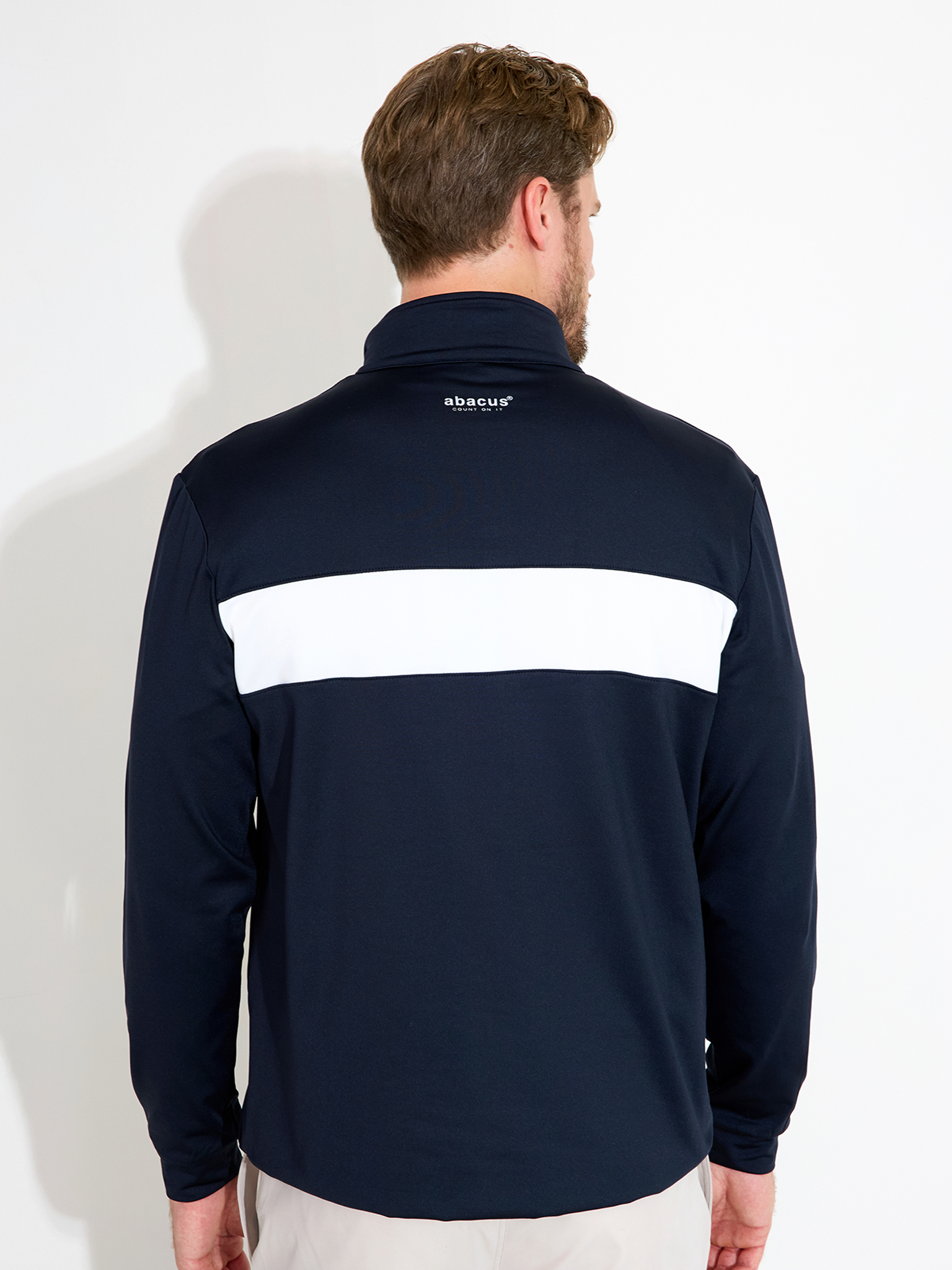Mens Club midlayer - navy Sweaters - MEN | Golf clothing | Abacus
