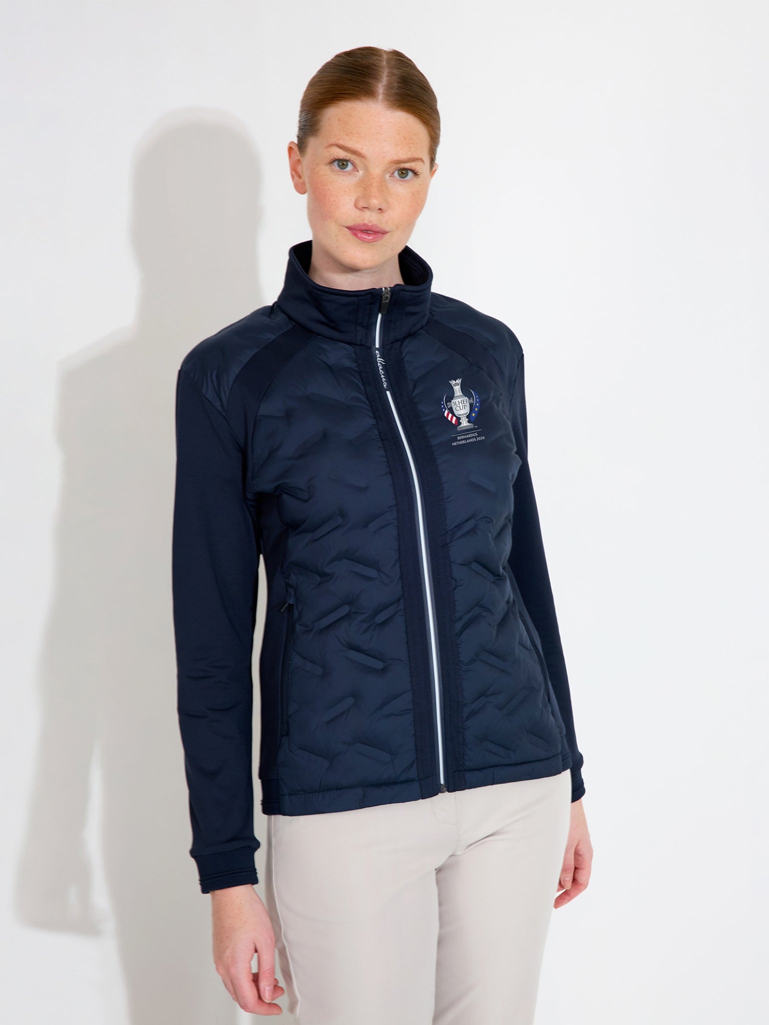 Lds Portrush hybrid jacket - Solheim Cup-themed - navy-2