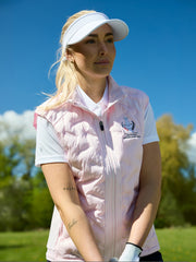 Lds SC Portrush hybrid vest - Solheim Cup-themed - lt.pink