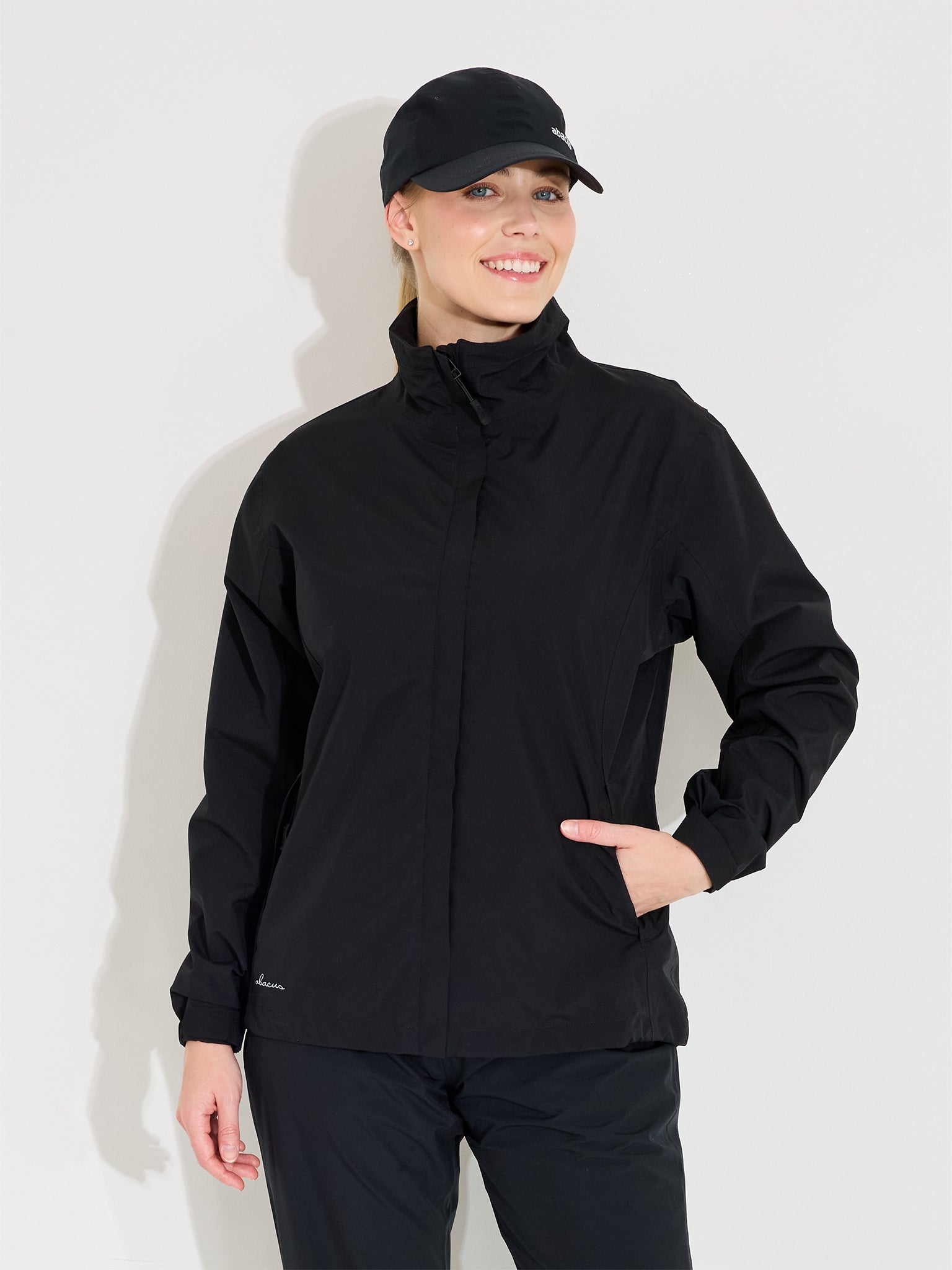 Lds Links stretch rainjacket - black