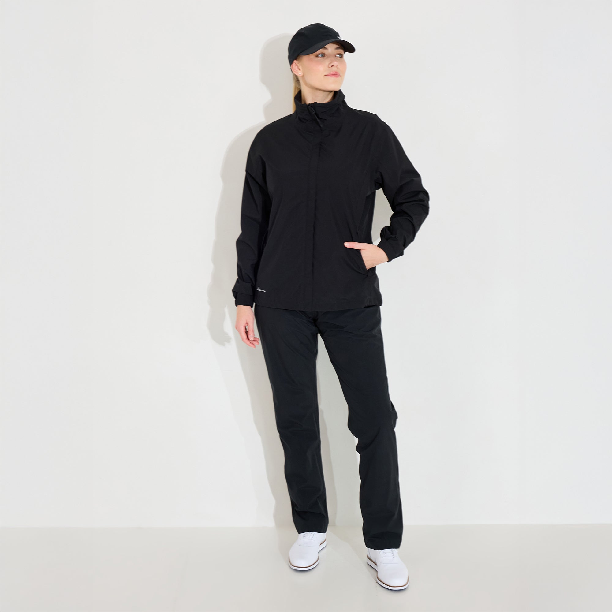 Lds Links stretch rainjacket - black-3