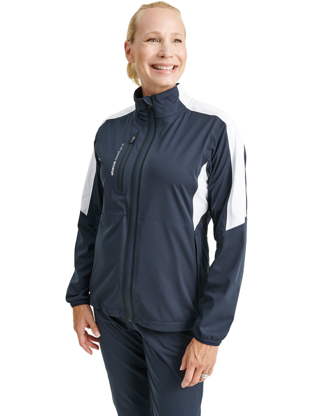 Lds Bounce rainjacket - navy/white-1