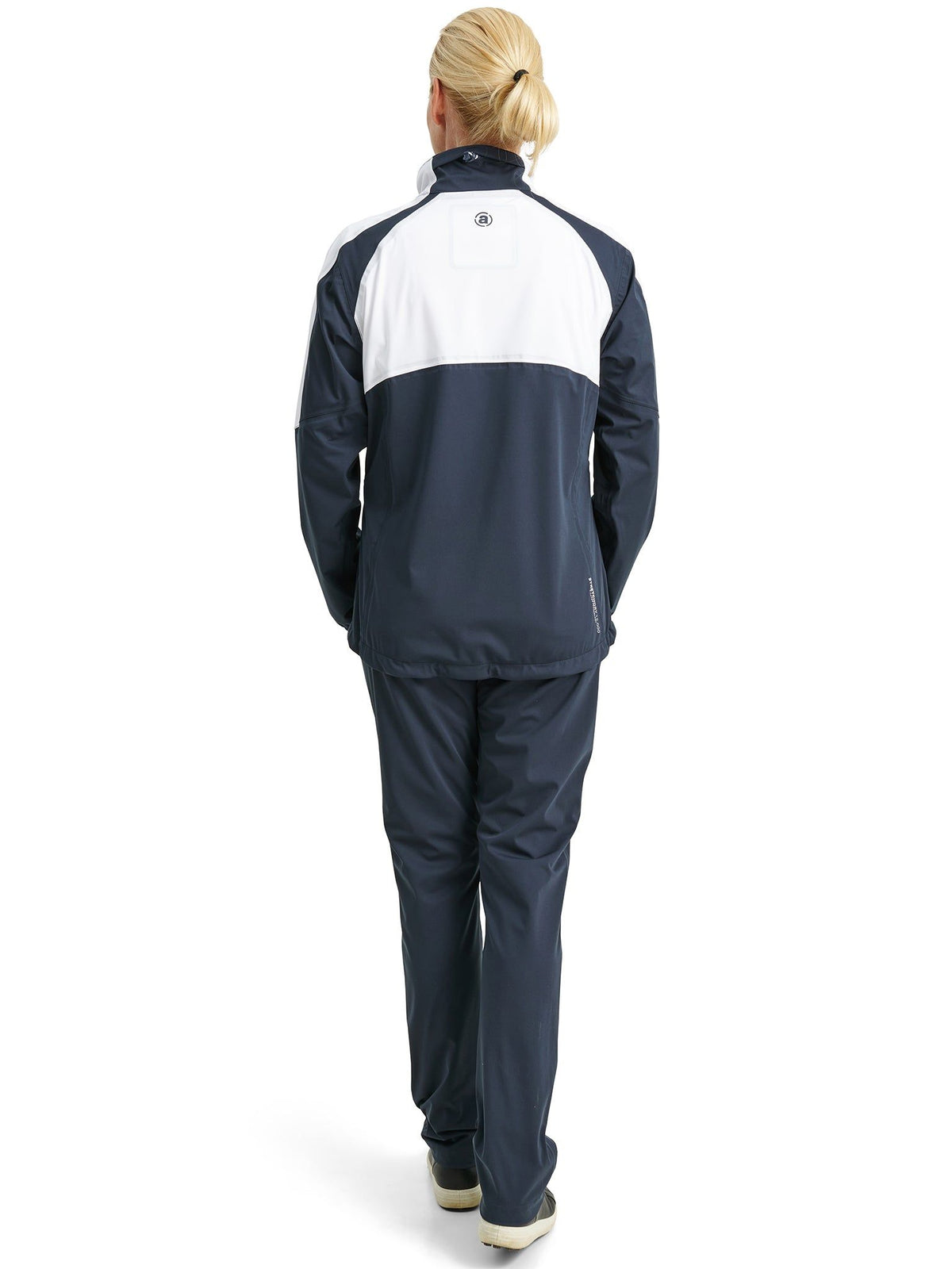 Lds Bounce rainjacket - navy/white-5