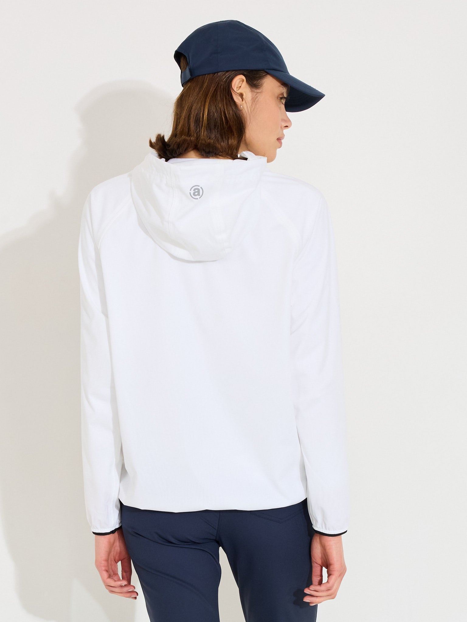 Lds Bounce waterproof hoodie - white