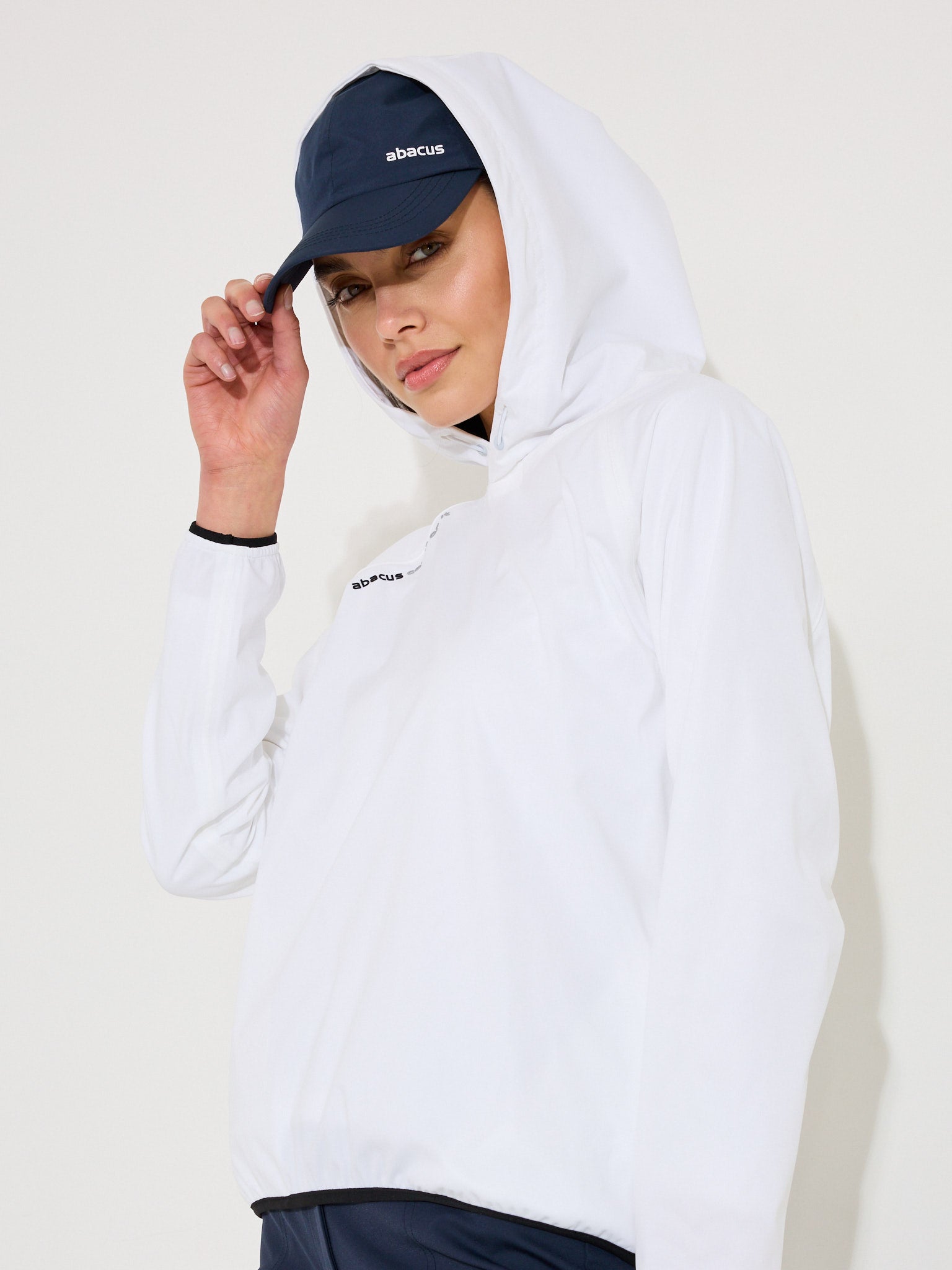 Lds Bounce waterproof hoodie - white