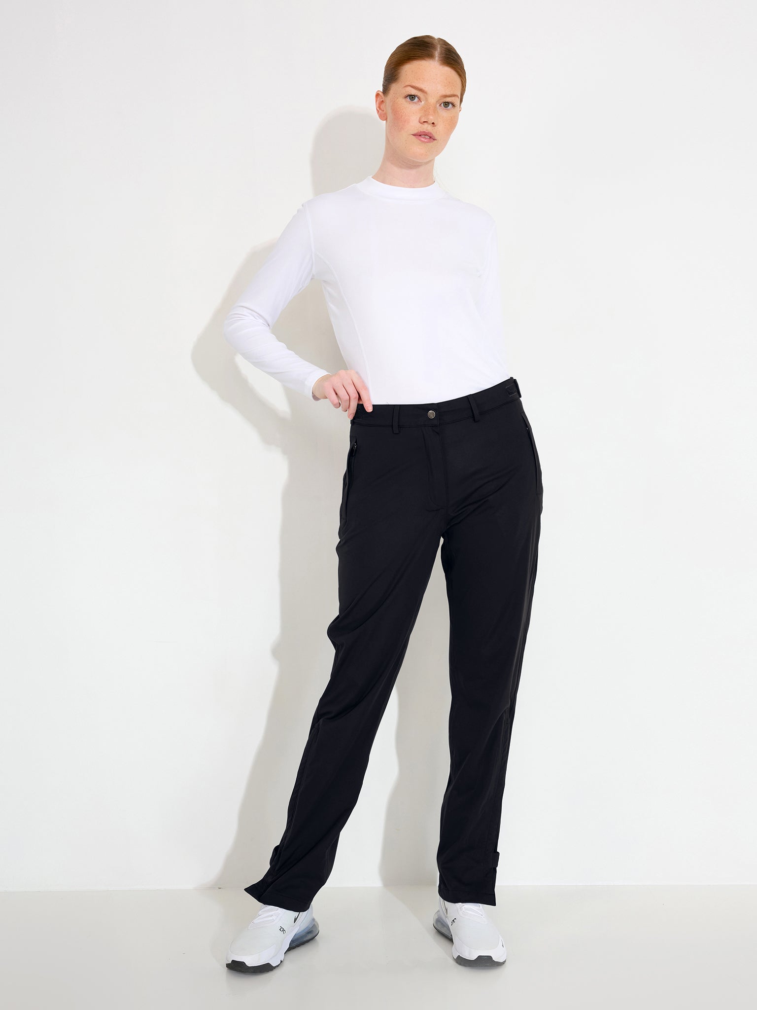 Lds Bounce raintrousers - black-6