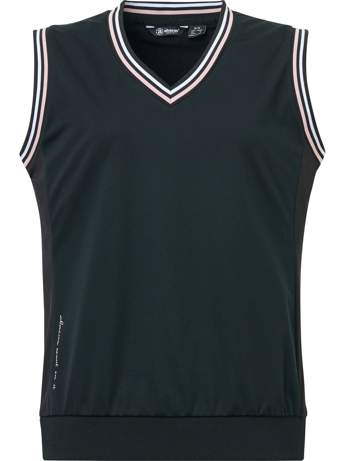 Lds Dornoch hybrid vest - black/begonia-7