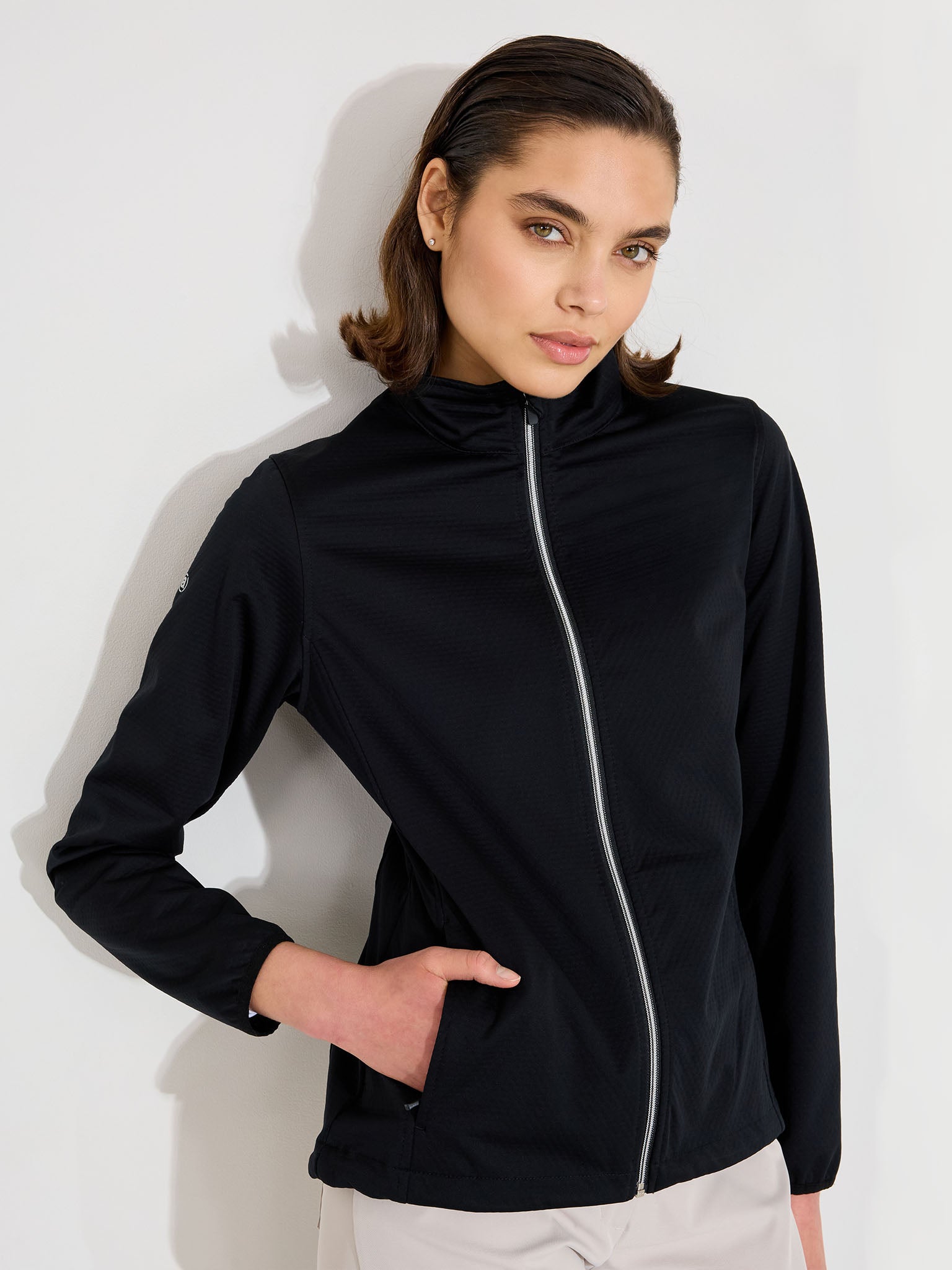 Lds Lytham softshell jacket - black – Abacus Sportswear