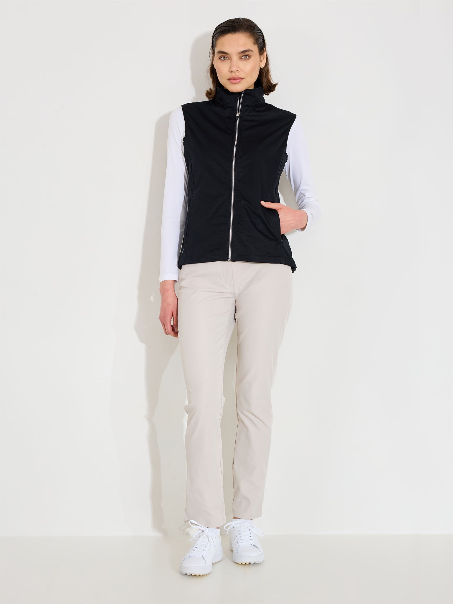 Lds Lytham softshell vest - black-4