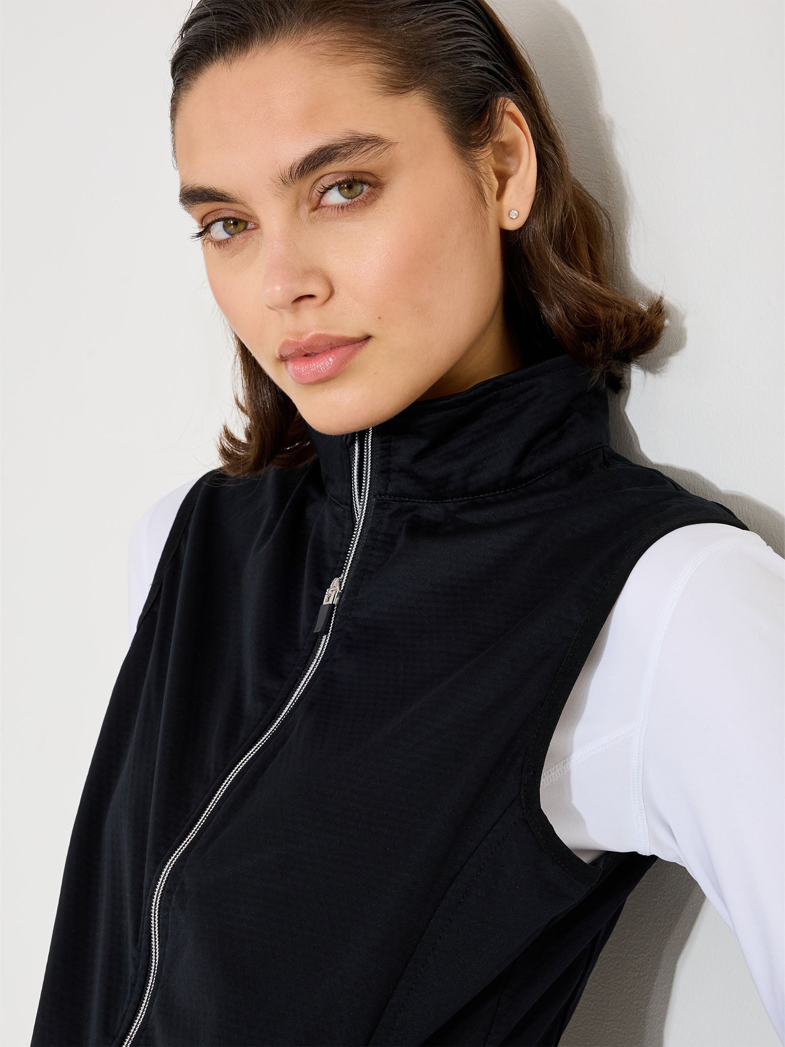 Lds Lytham softshell vest - black-3