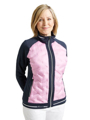 Lds Grove hybrid jacket - navy/peony