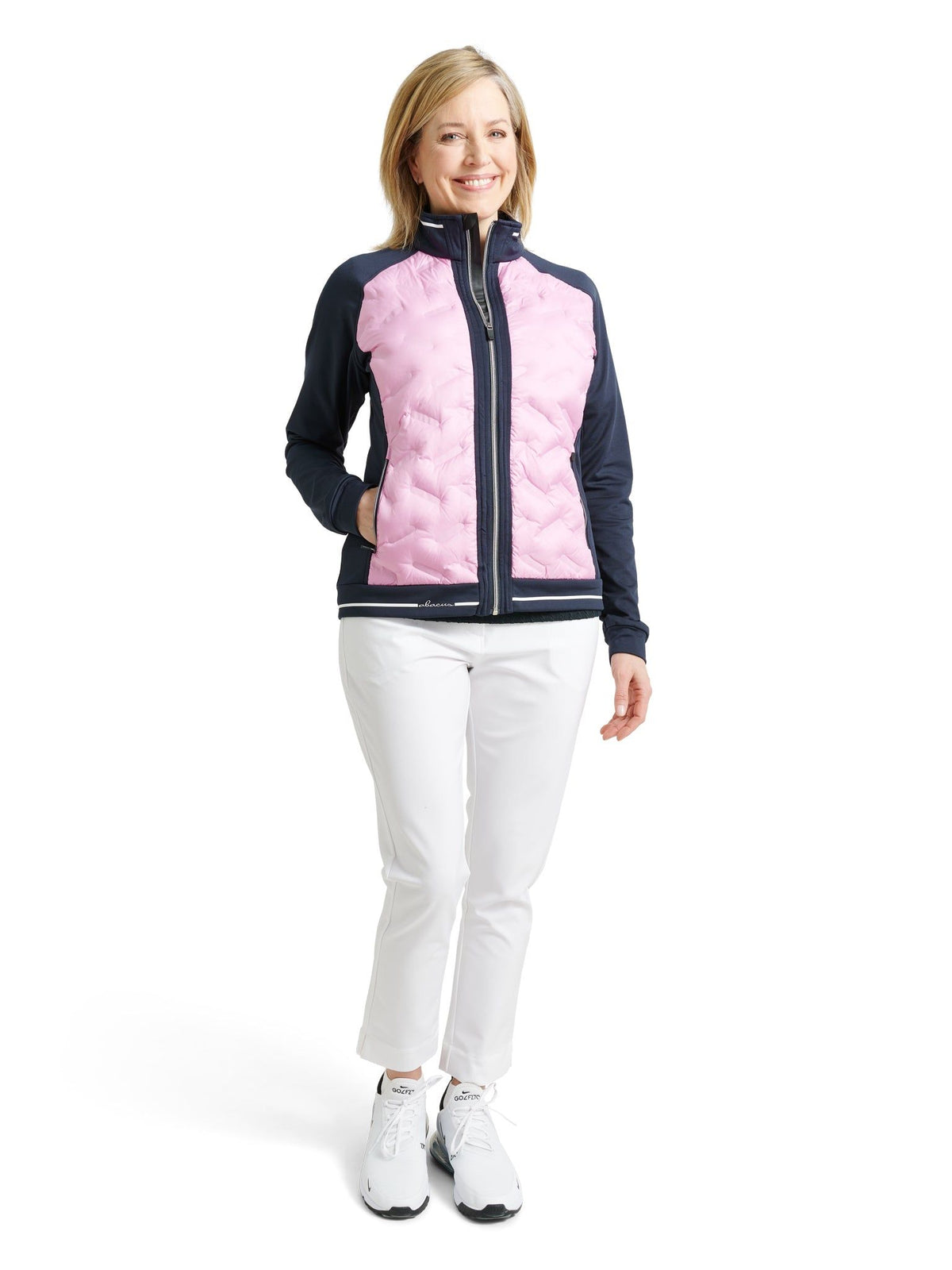 Lds Grove hybrid jacket - navy/peony-2
