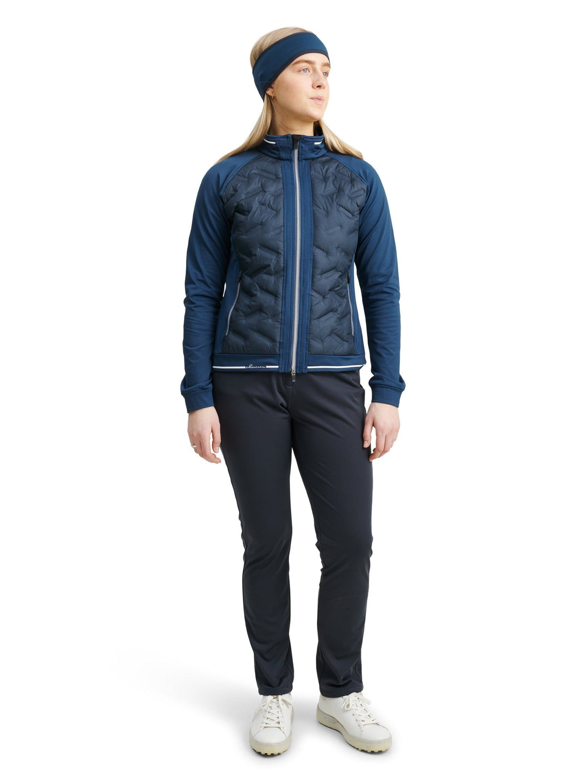Lds Grove hybrid jacket - peacock blue-2