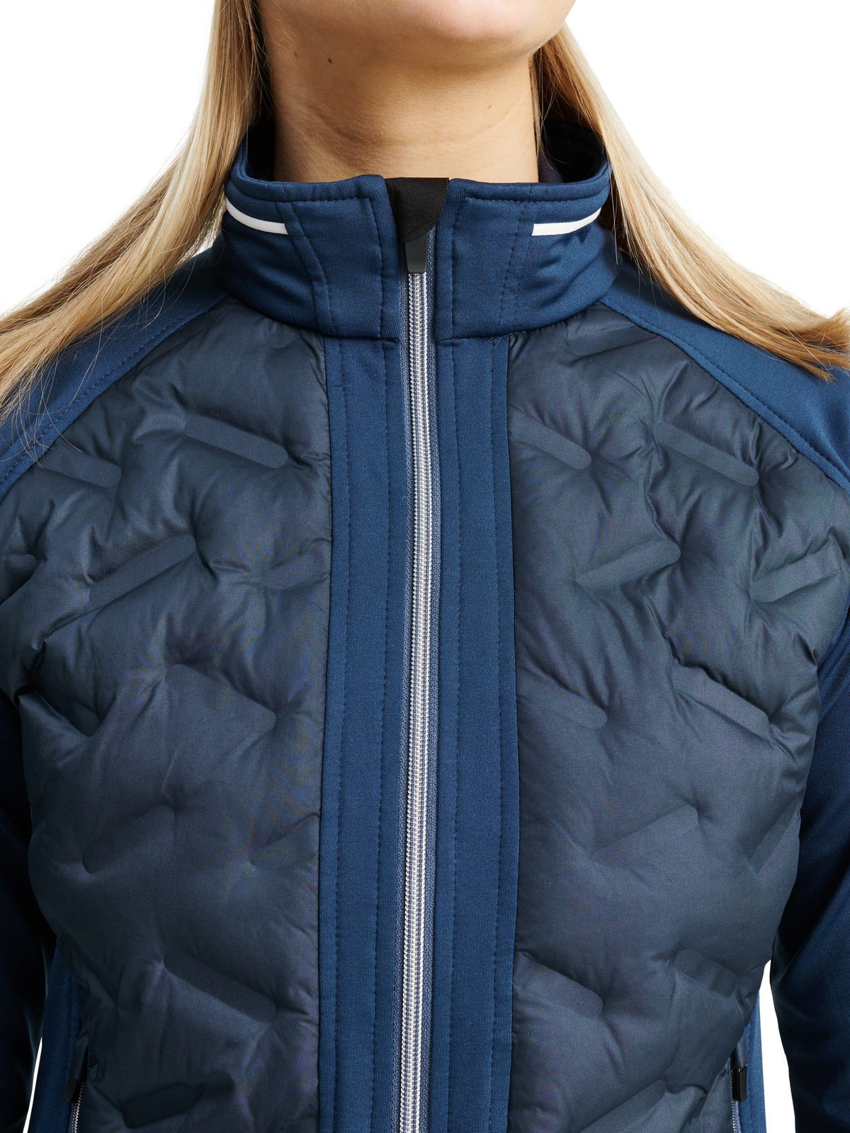 Lds Grove hybrid jacket - peacock blue-3