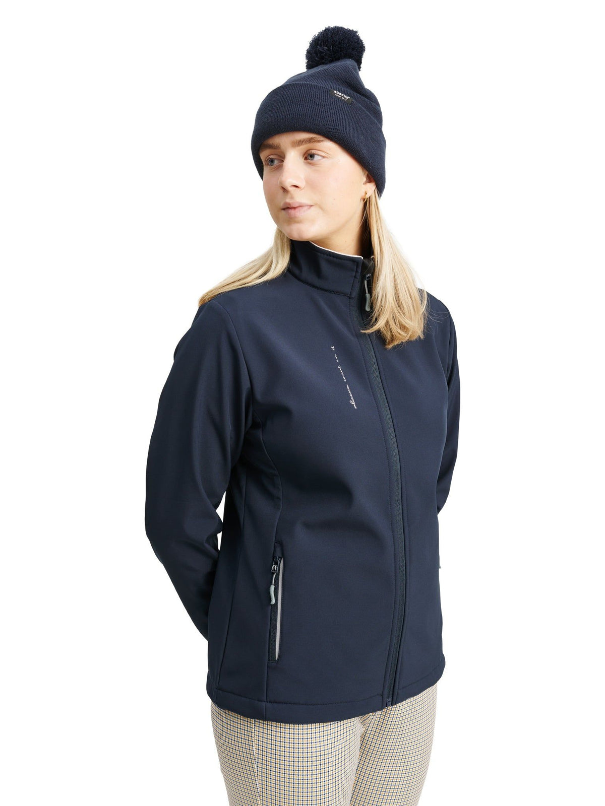 Lds Muirfield warm softshell jacket - navy-1