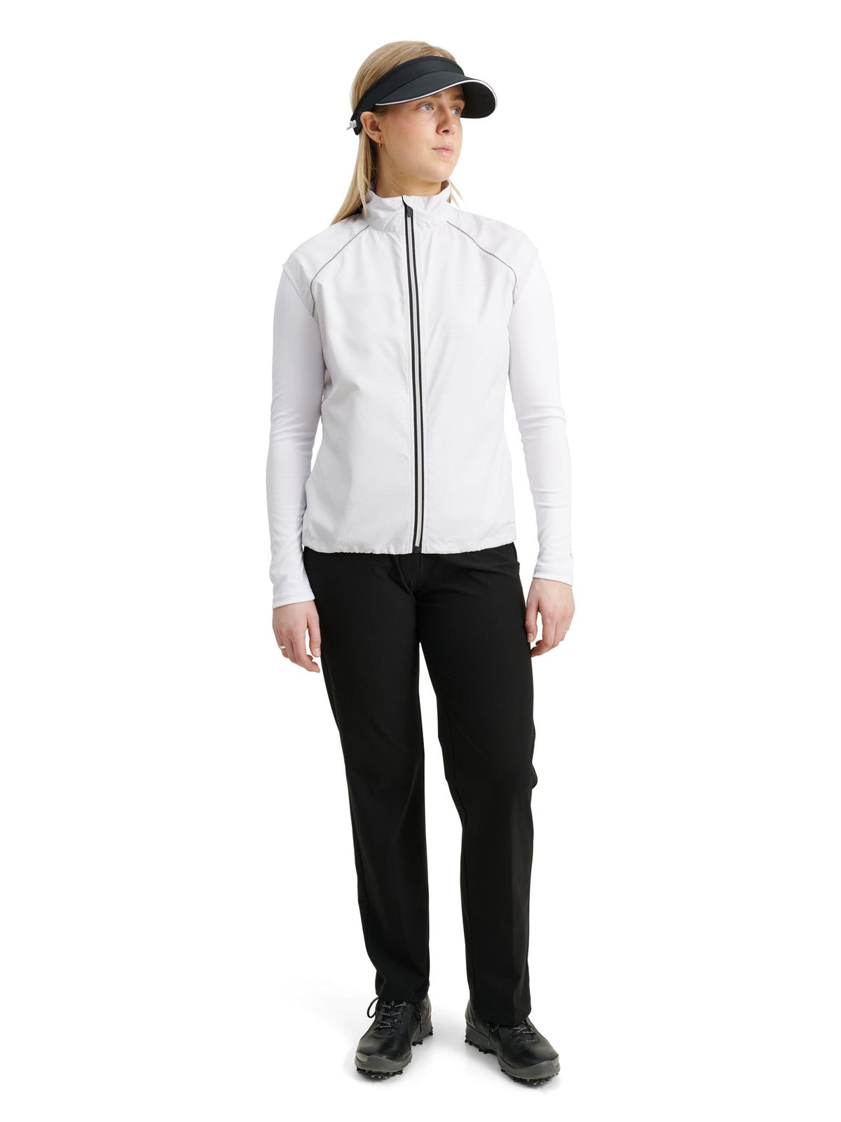 Lds Ganton stretch windvest - stone melange-3