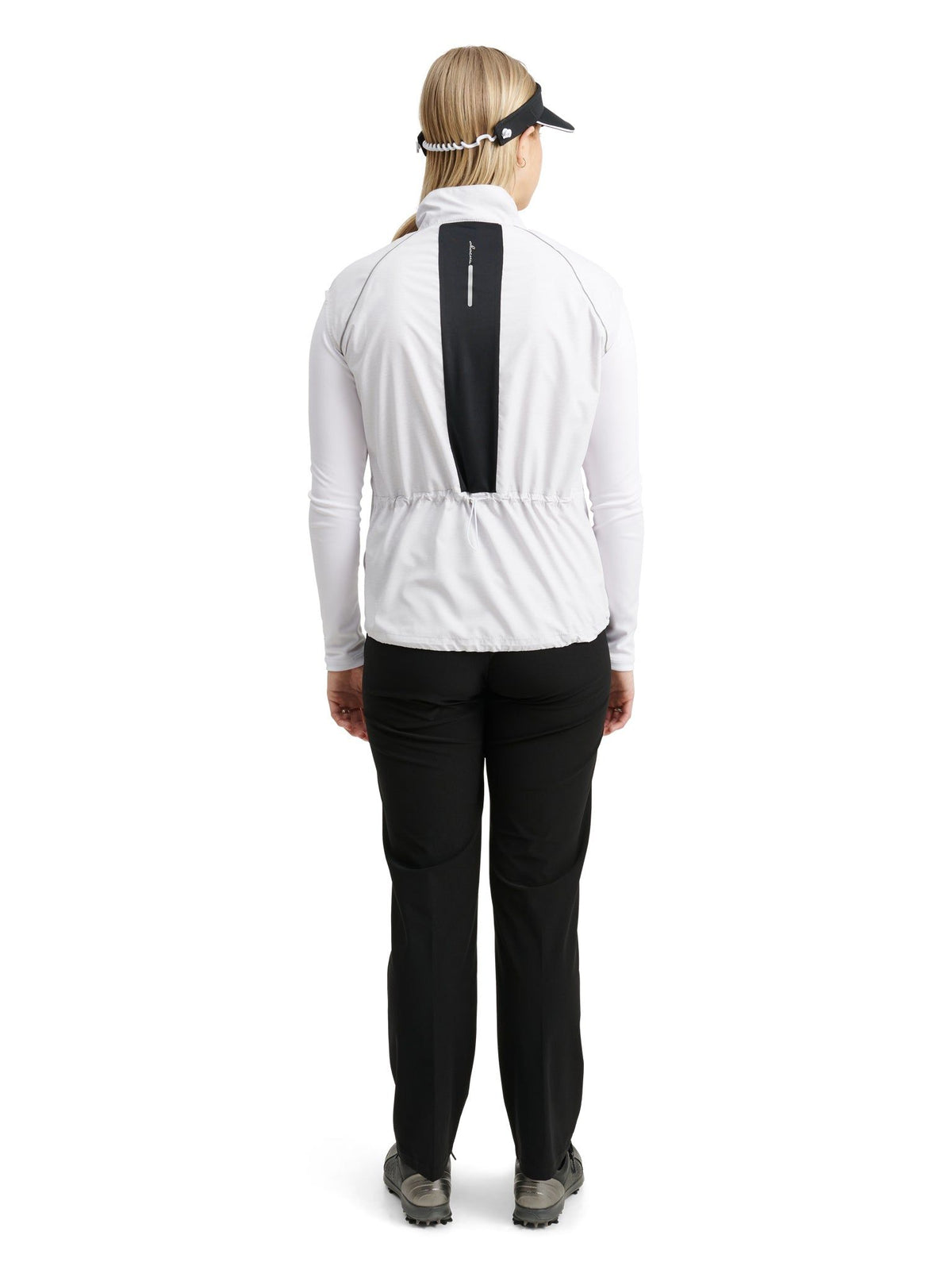 Lds Ganton stretch windvest - stone melange-6