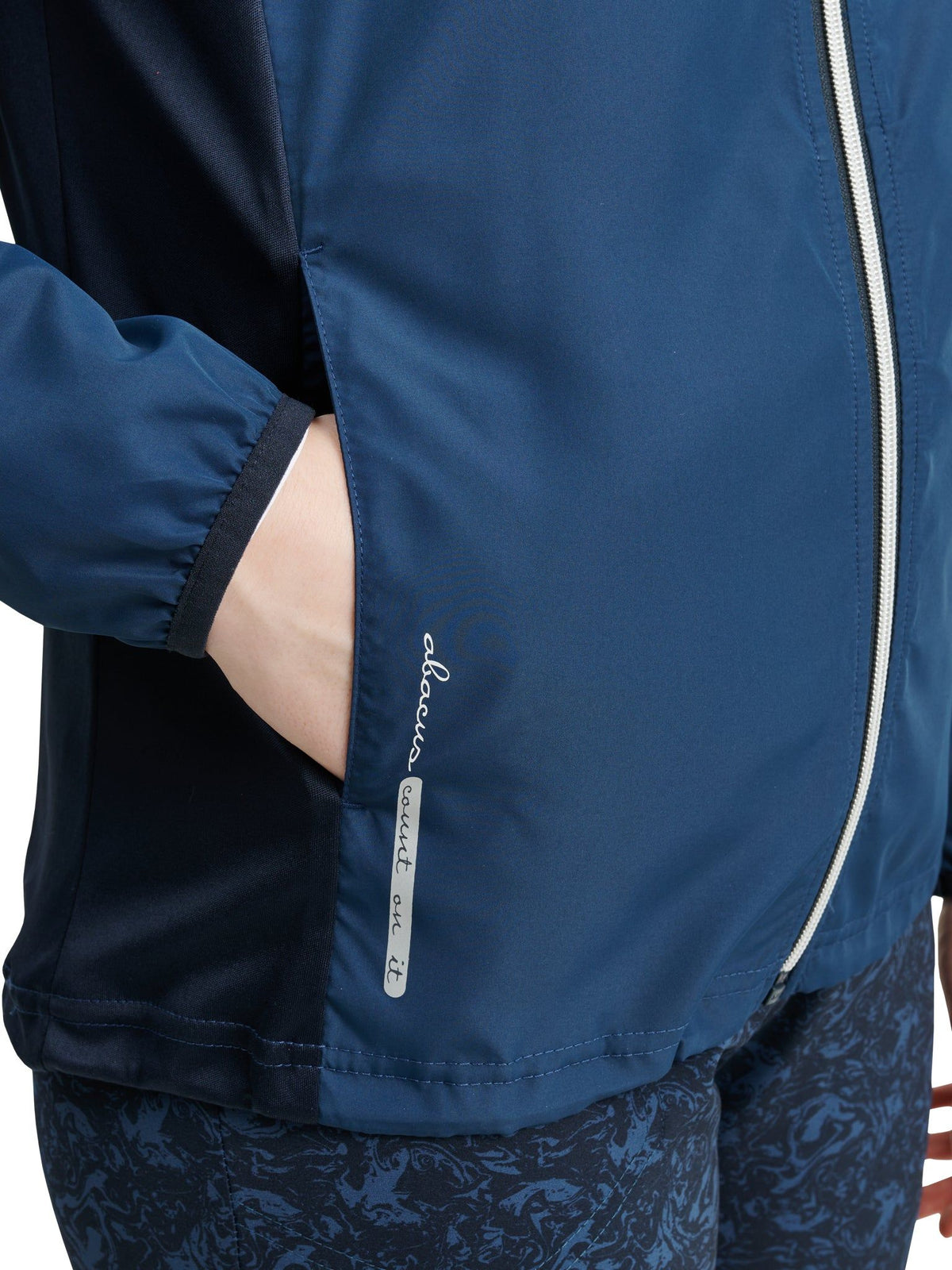 Lds Ganton stretch wind jacket - peacock blue-3