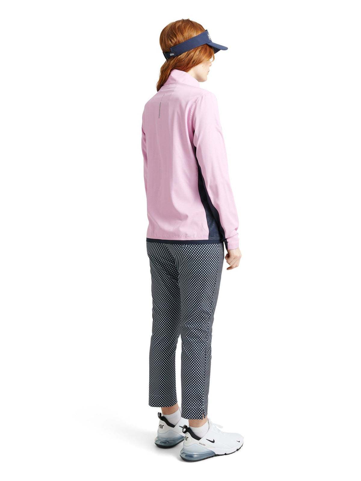 Lds Lanark stretch wind jacket - navy/peony-5