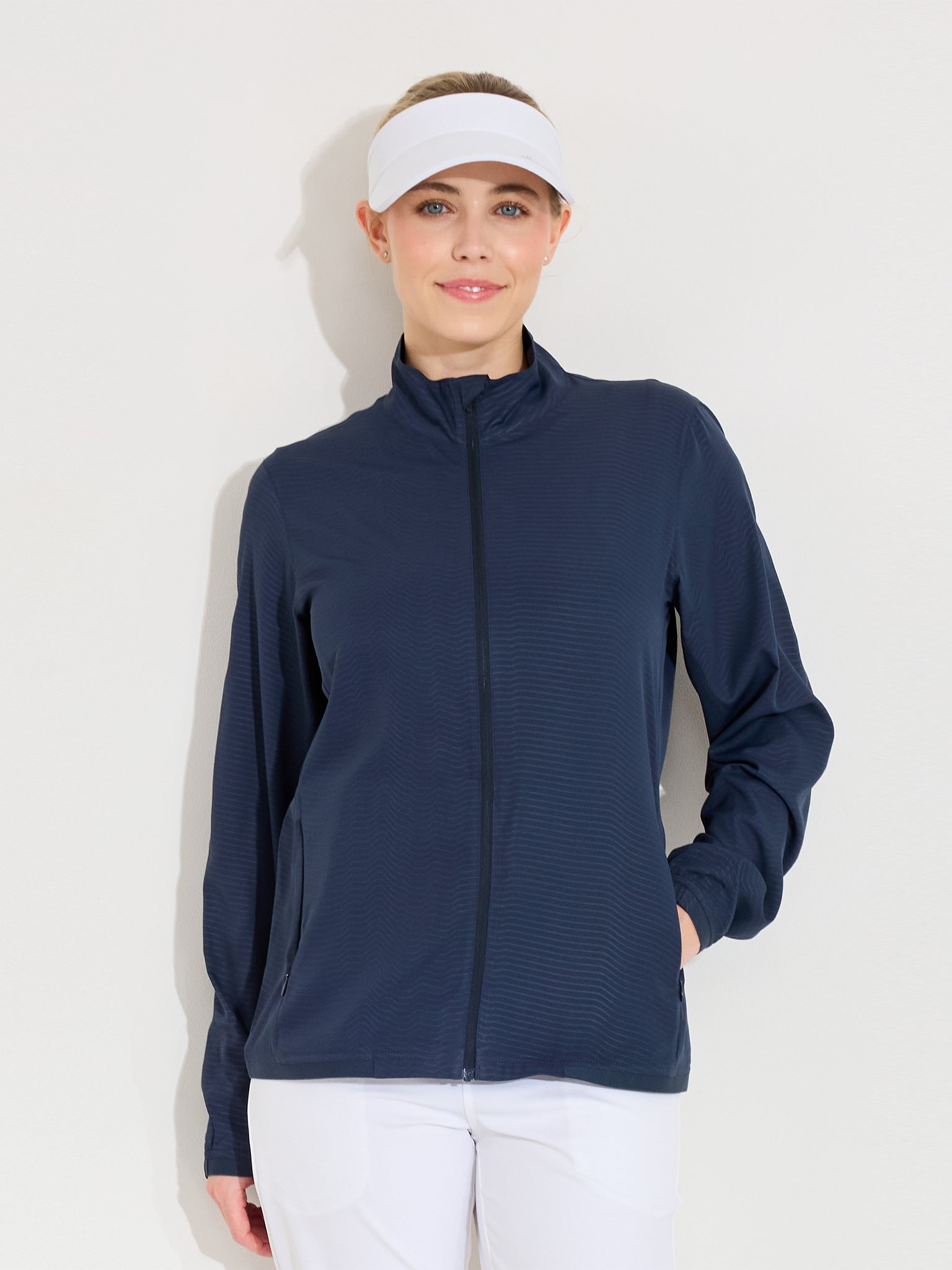 Lds Lanark classics stretch wind jacket - navy-3
