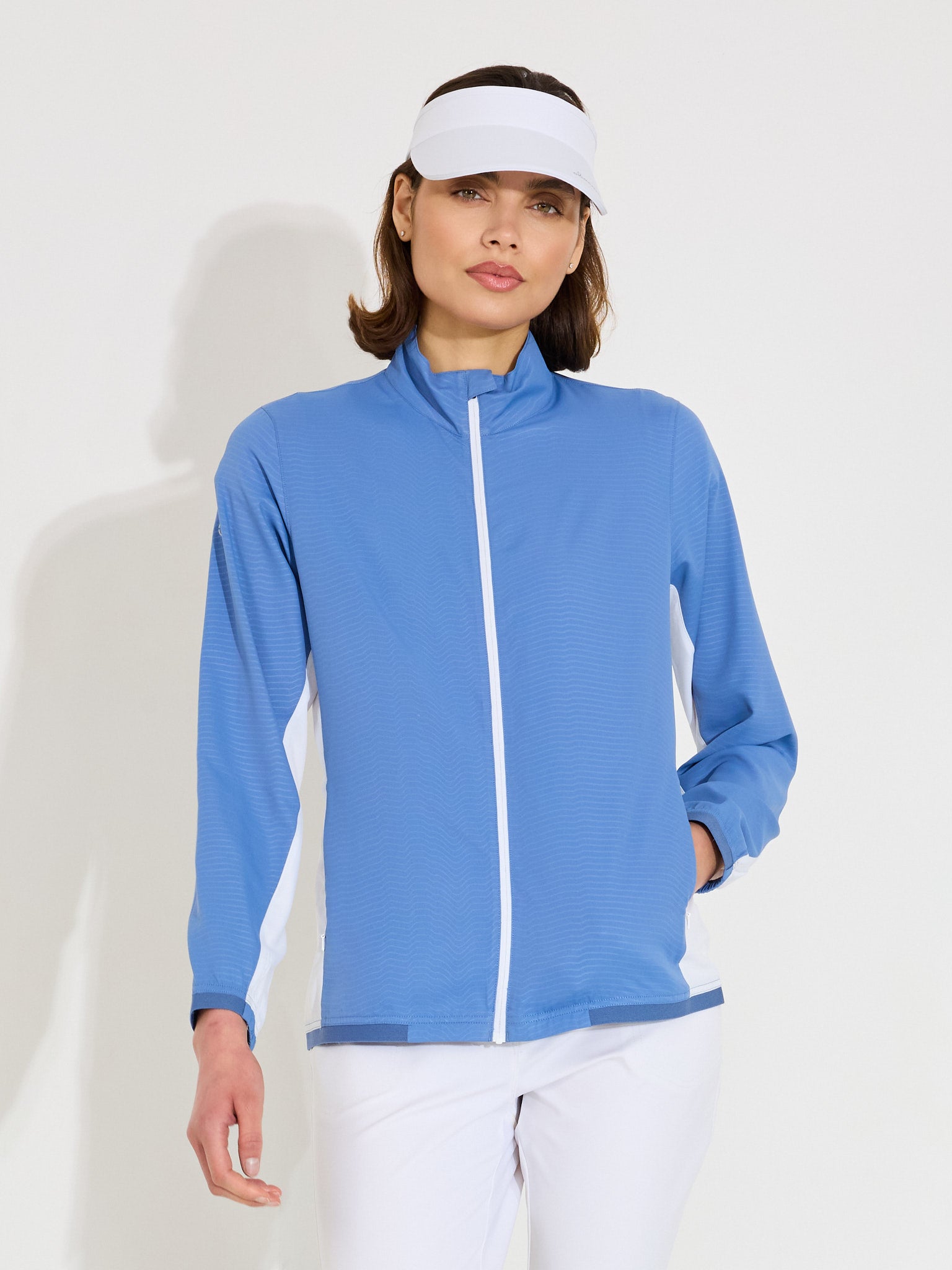 Lds Lanark classics stretch wind jacket - horizon blue-2