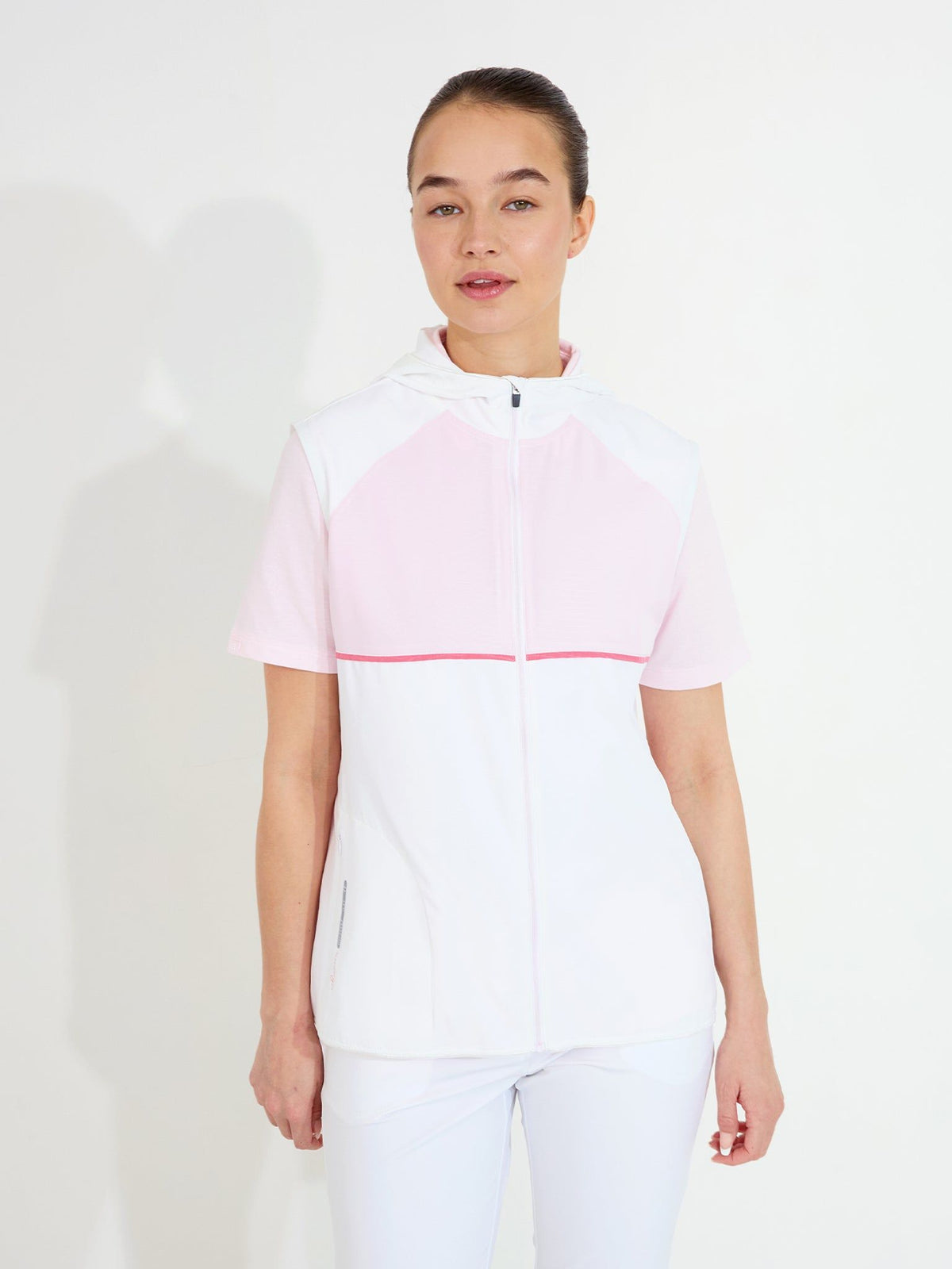 Lds Lanark stretch windvest - lt.pink-1