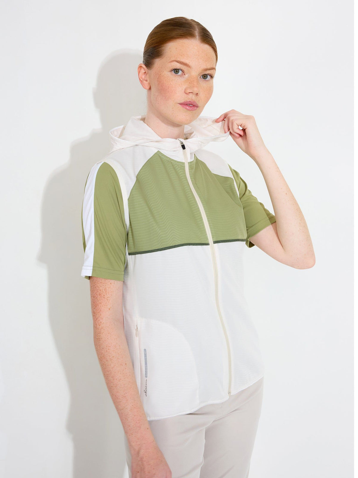 Lds Lanark stretch windvest - linden-1