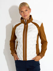 Lds Portrush hybrid jacket - cognac