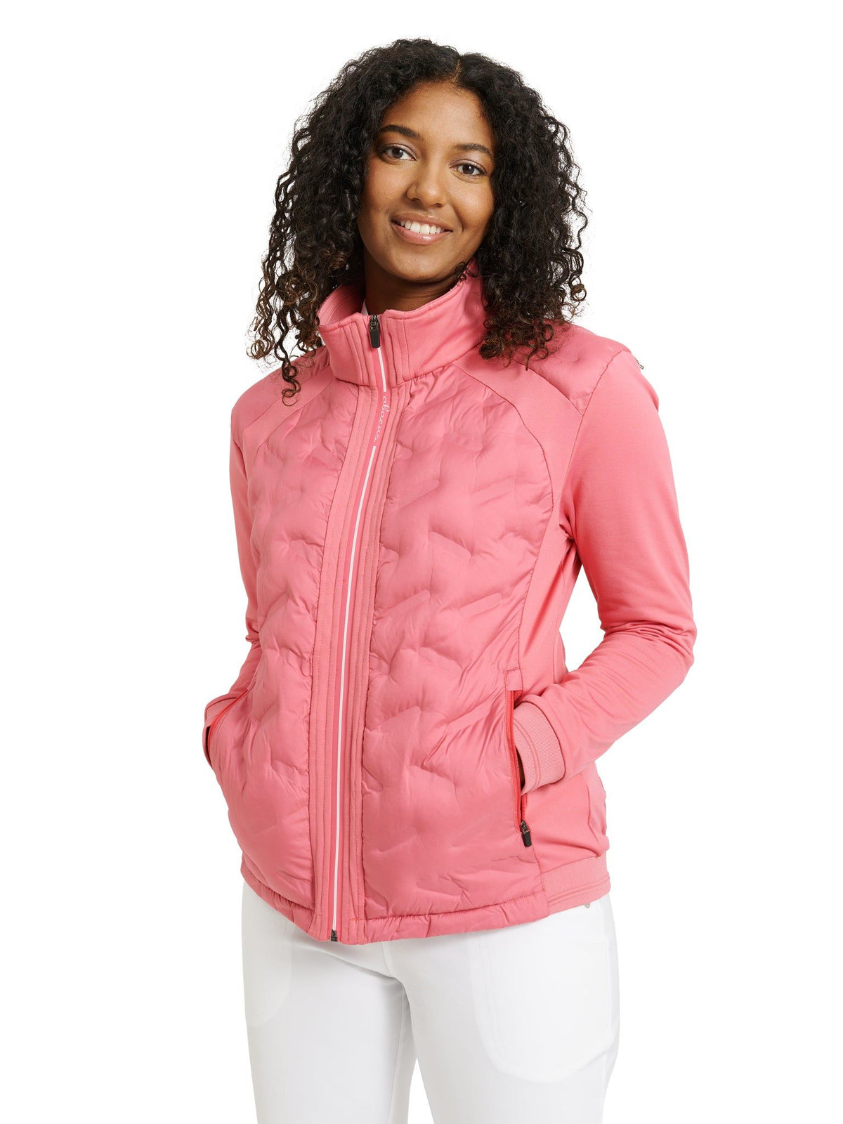 Lds Portrush hybrid jacket - lipstick-1