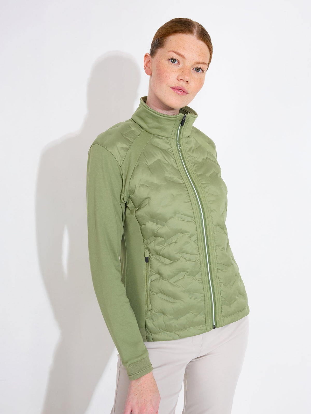 Lds Portrush hybrid jacket - linden-1