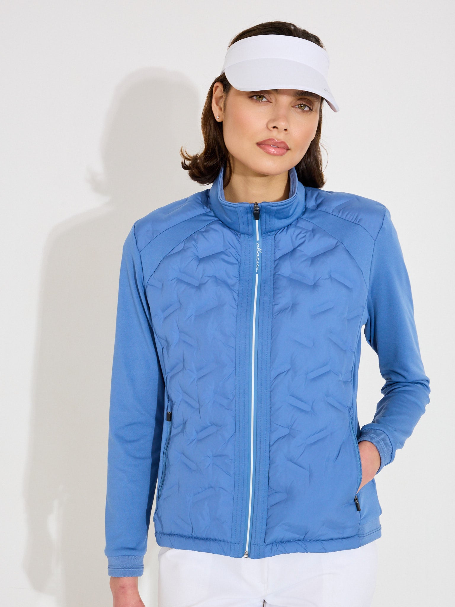 Lds Portrush hybrid jacket - horizon blue-1