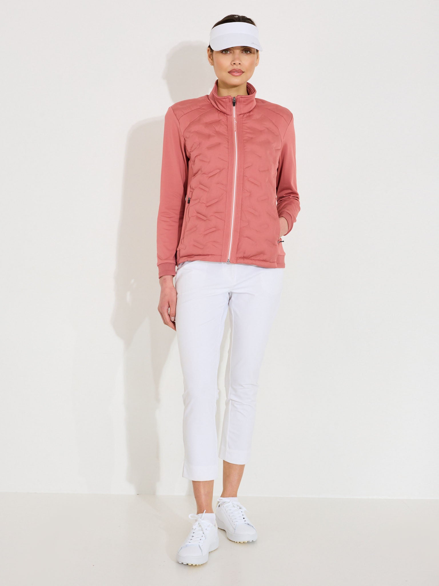 Lds Portrush hybrid jacket - dusty rose-5