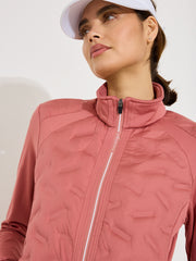 Lds Portrush hybrid jacket - dusty rose