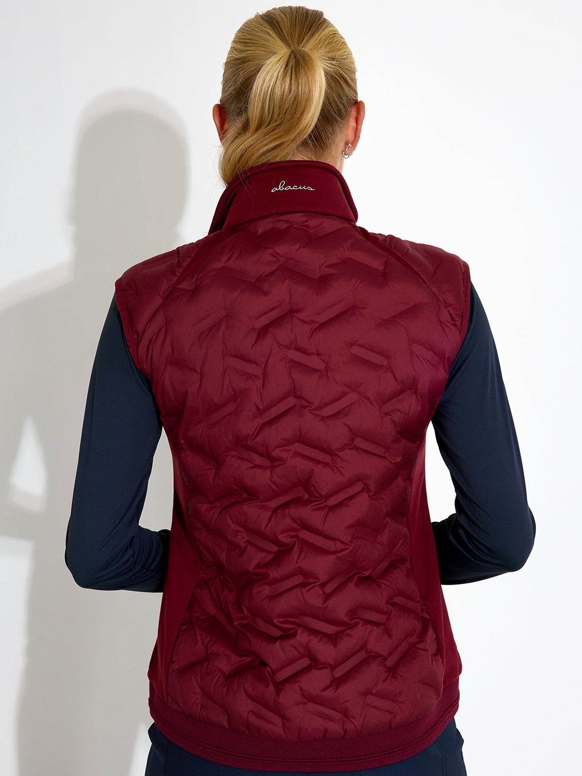 Lds Portrush hybrid vest - cranberry-2