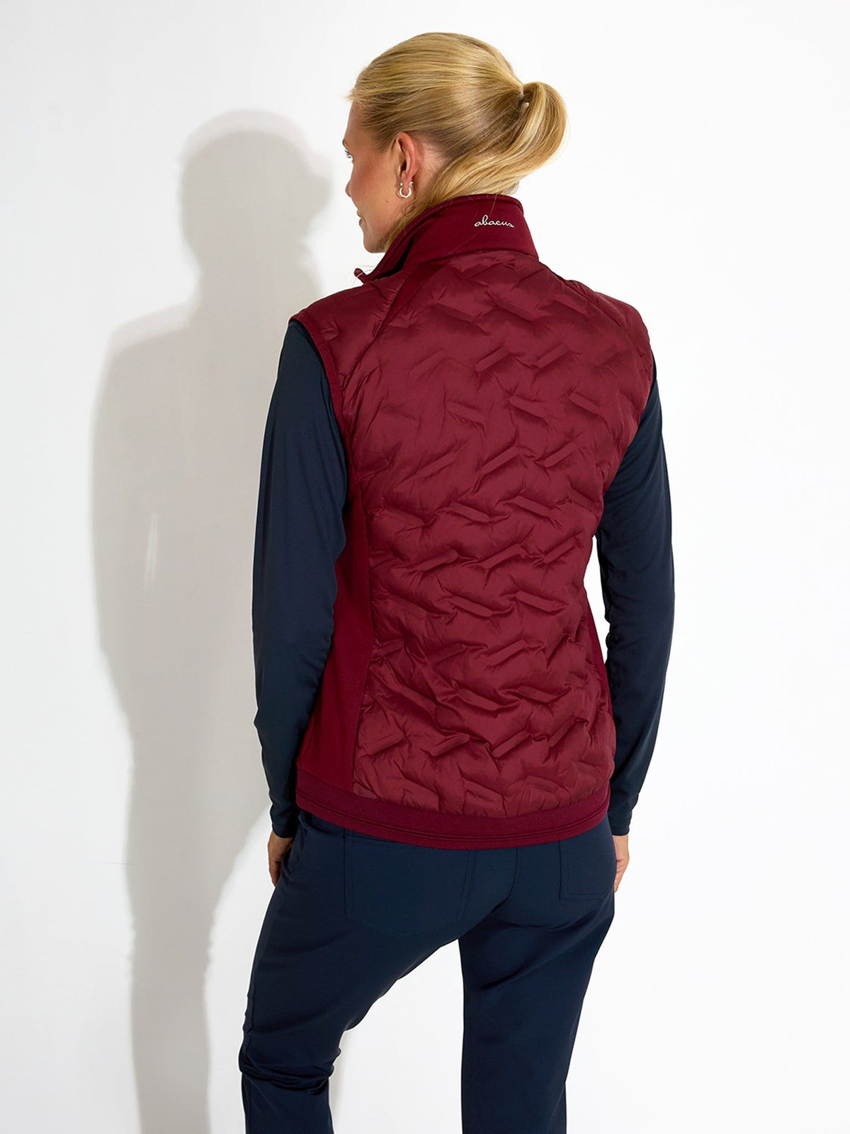 Lds Portrush hybrid vest - cranberry-5