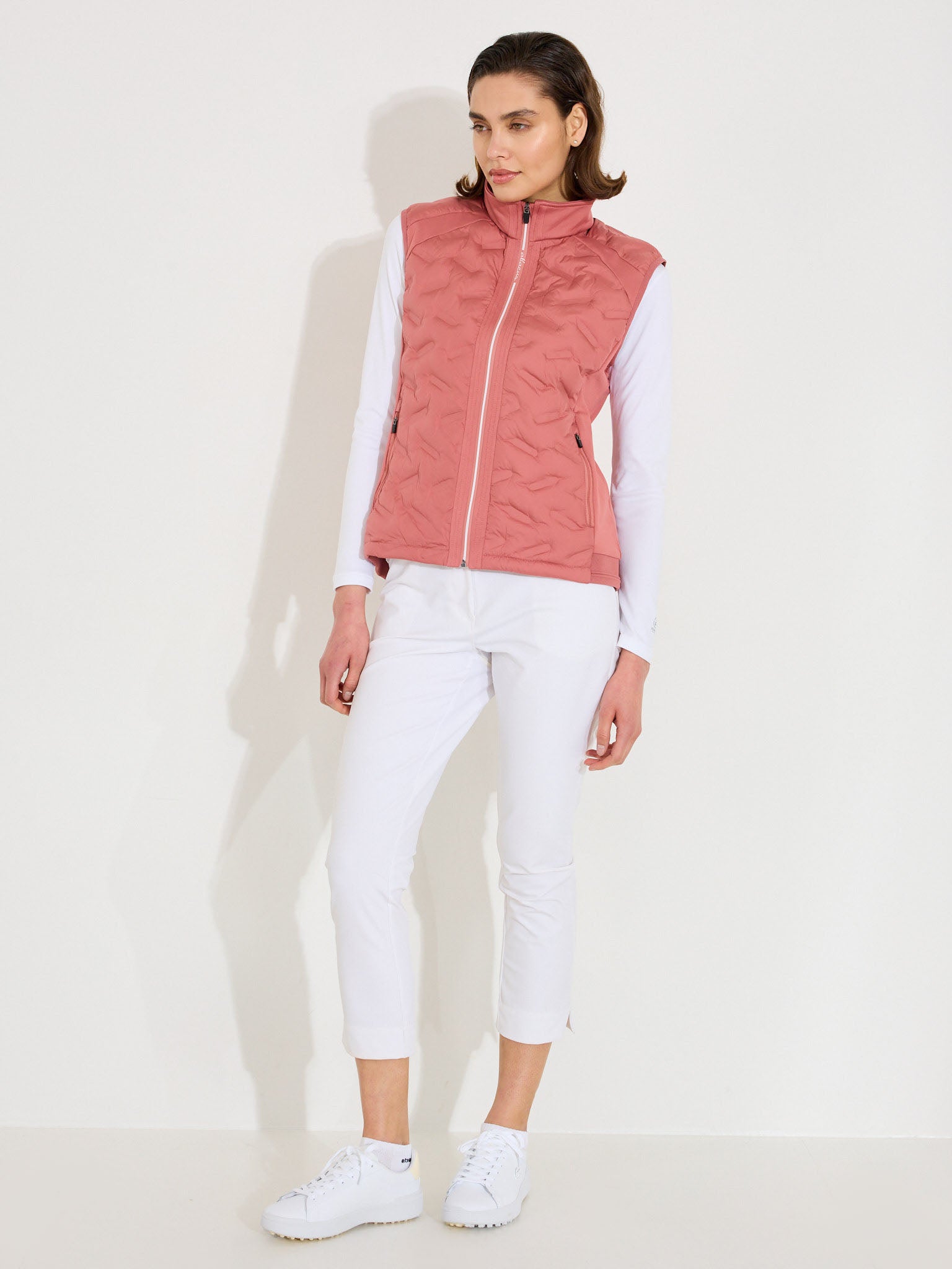 Lds Portrush hybrid vest - dusty rose-3