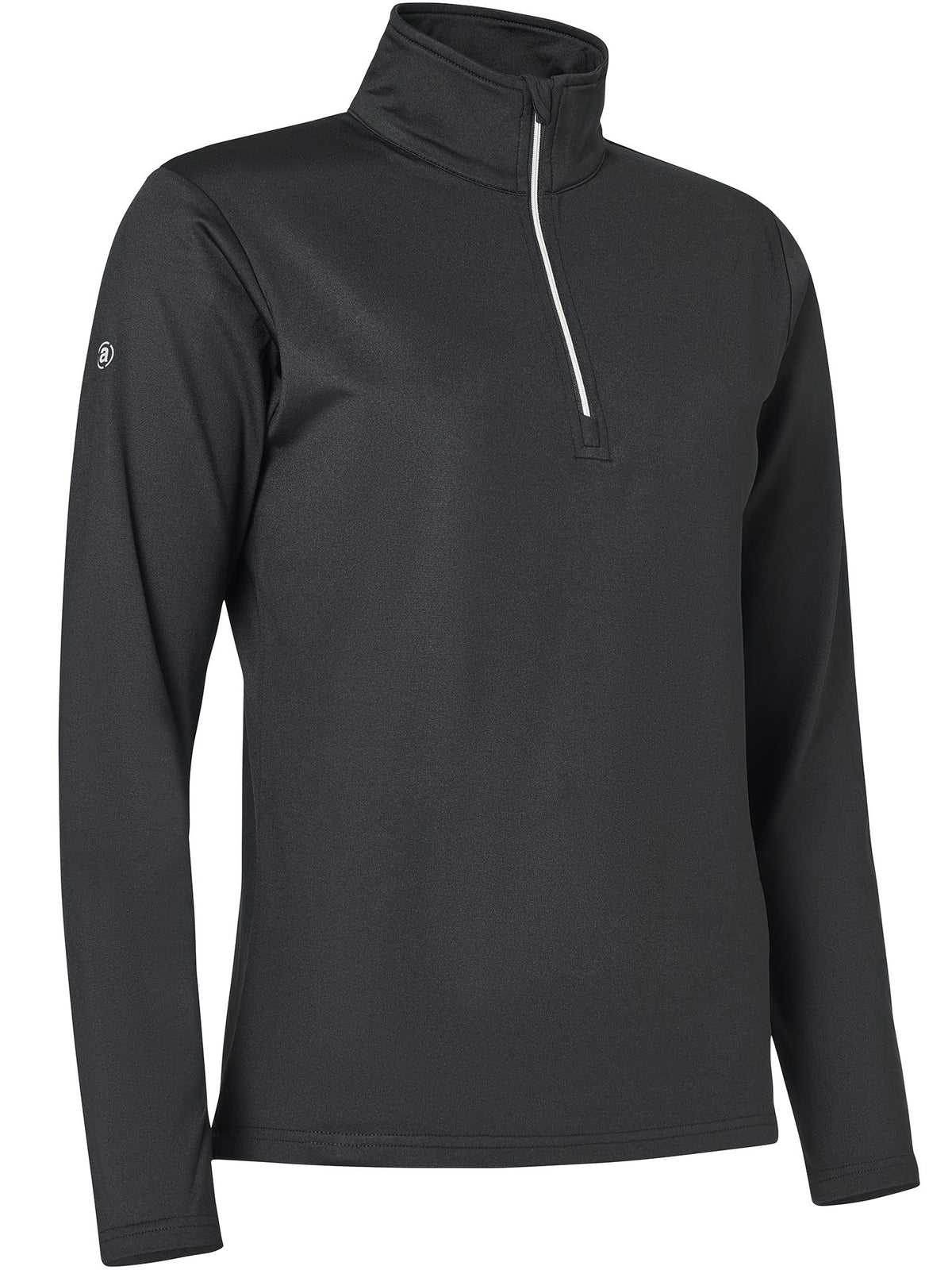Lds Dunbar halfzip fleece - black-2