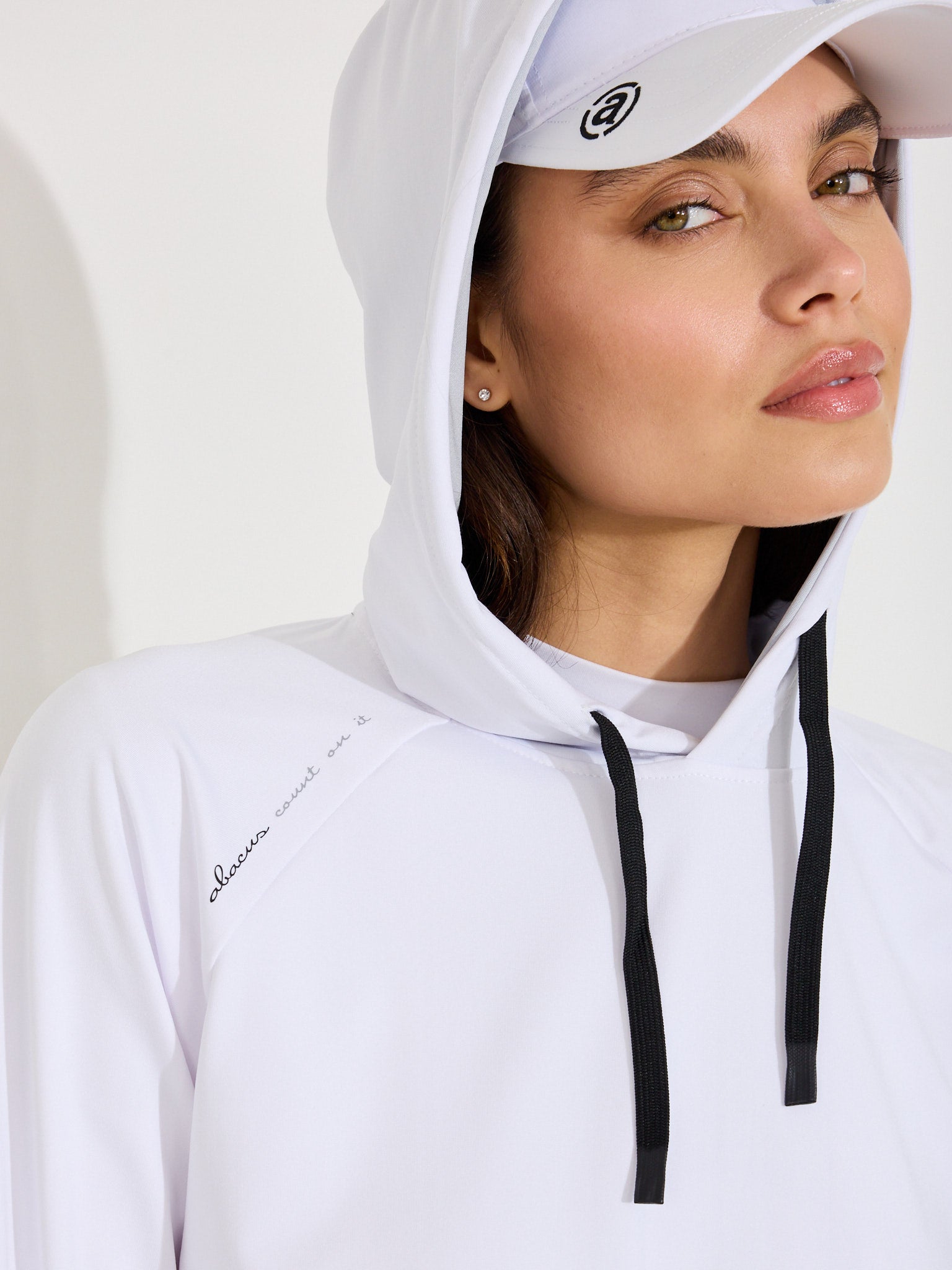 Lds Loop hoodie - white-3