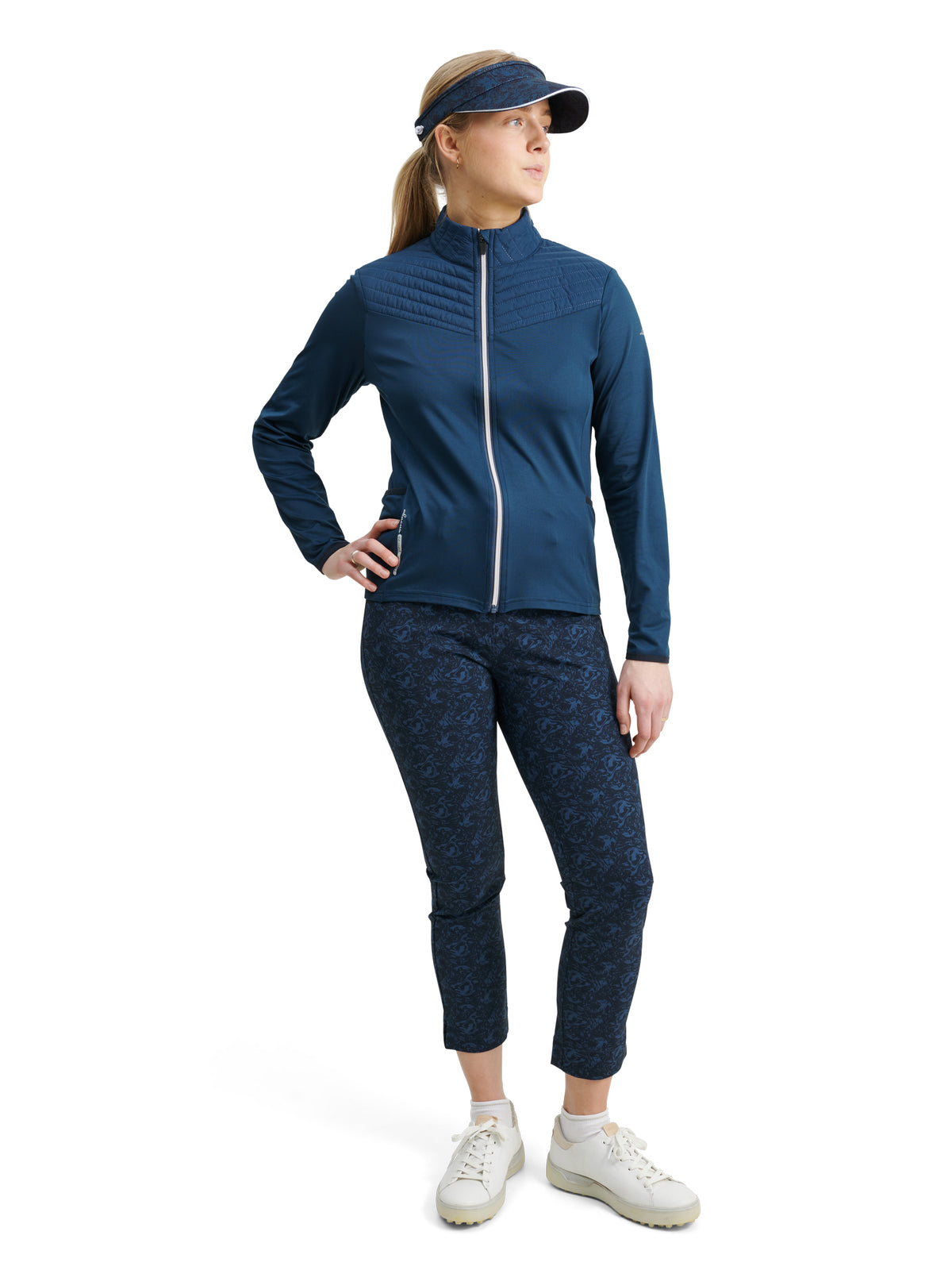 Lds Gleneagles thermo midlayer - peacock blue-3