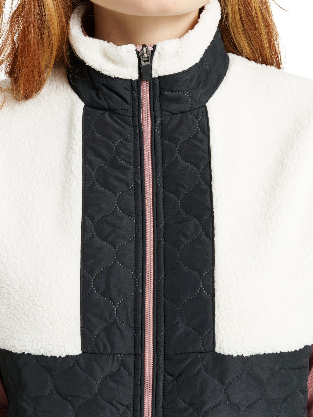 Lds Preston pile windvest - black-3