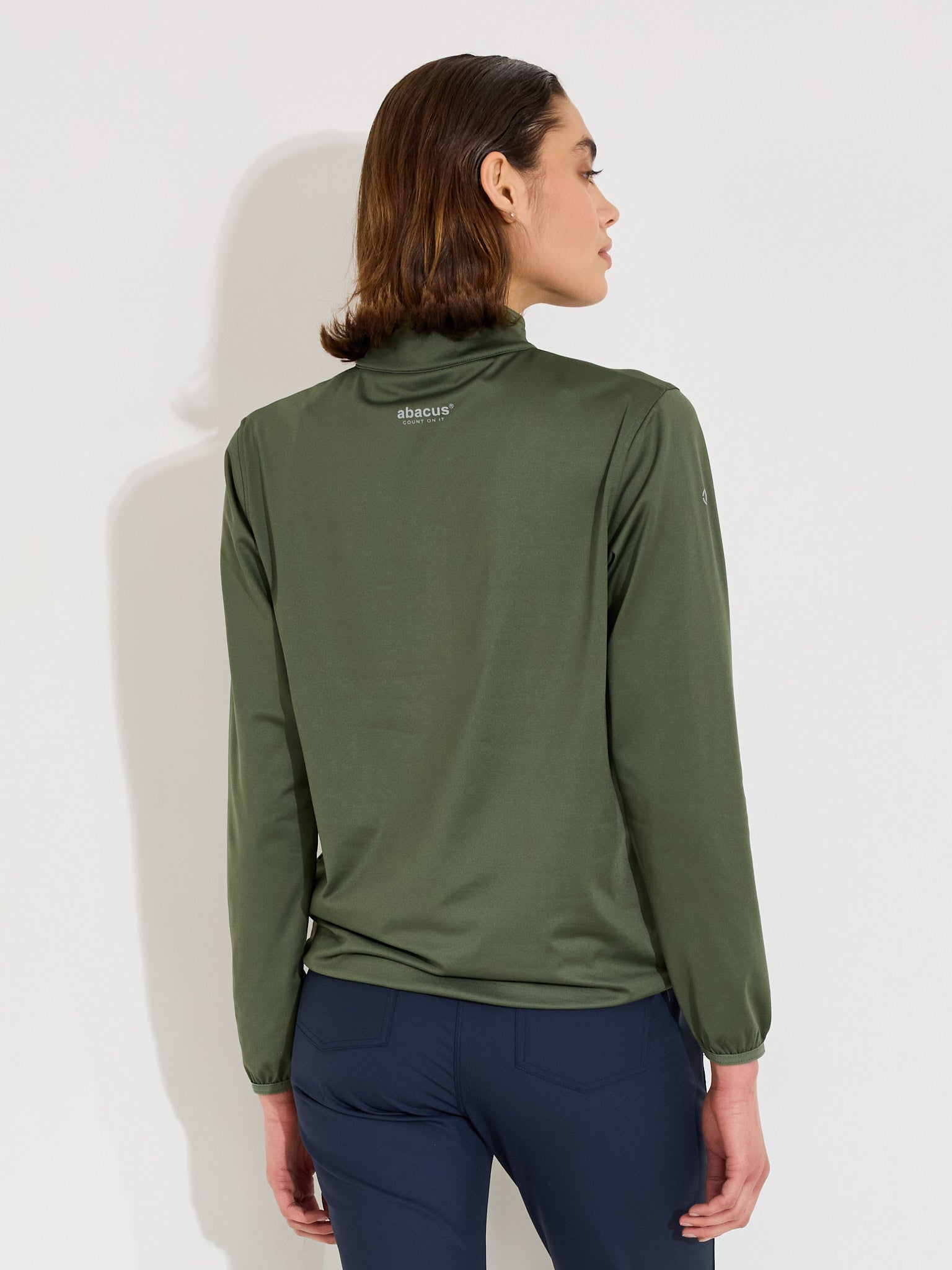 Lds Cradoc halfzip fleece - forest-2