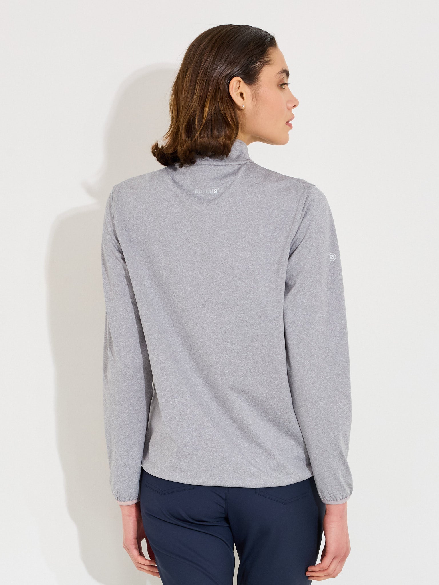 Lds Cradoc halfzip fleece - lt.greymelange-3