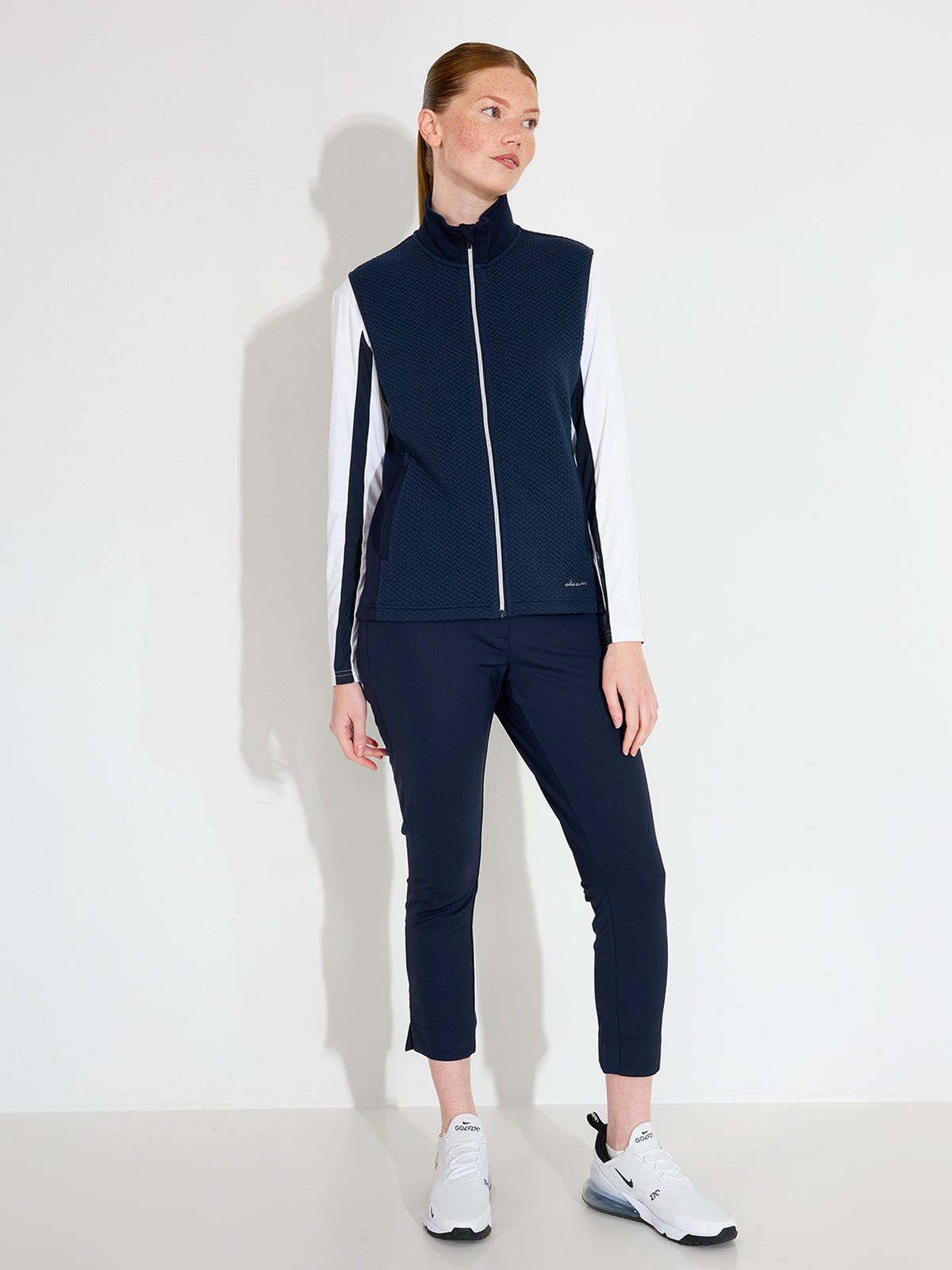Lds Carden midlayer vest - navy-2